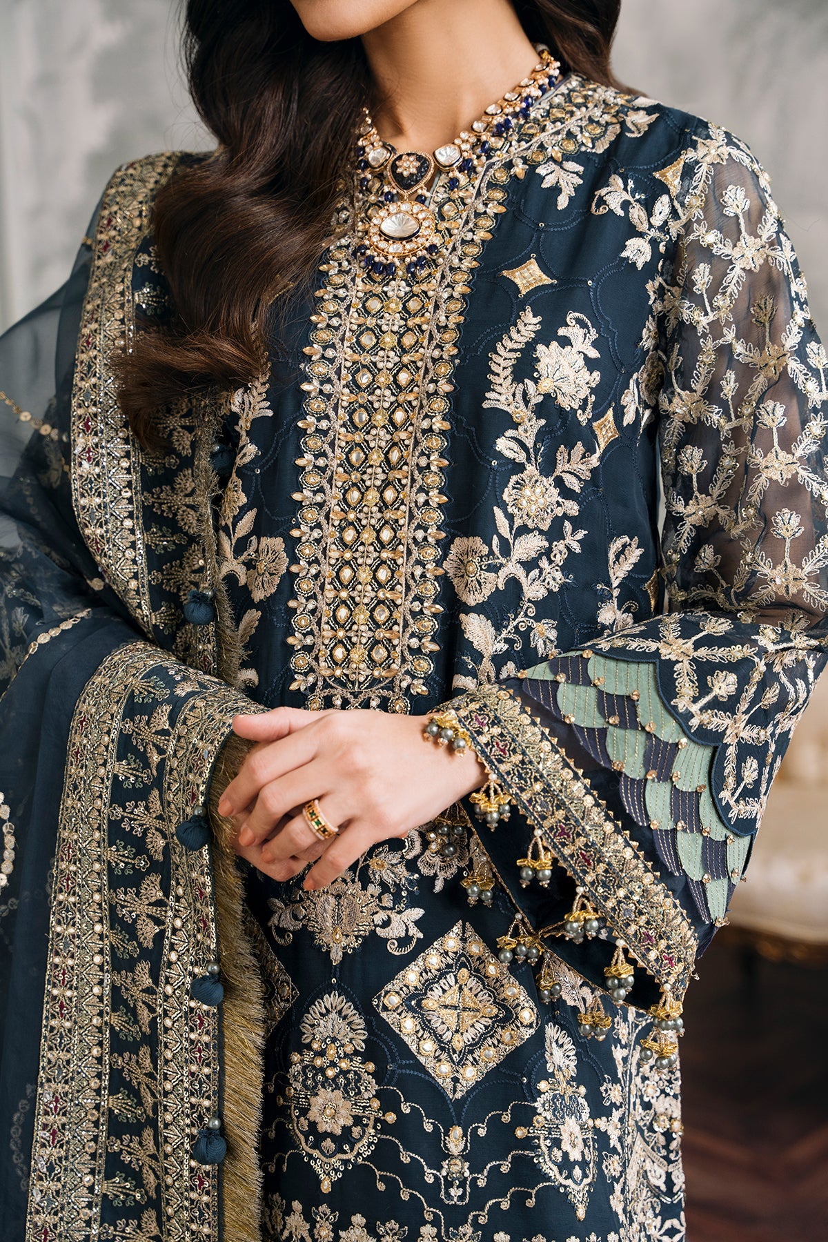 Baroque | Chantelle Embroidered 24 Vol 12 | CH12-01 - House of Faiza