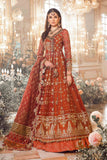 Maria.B. | Mbroidered Wedding Edition '23 | Maroon BD-2705 - House of Faiza