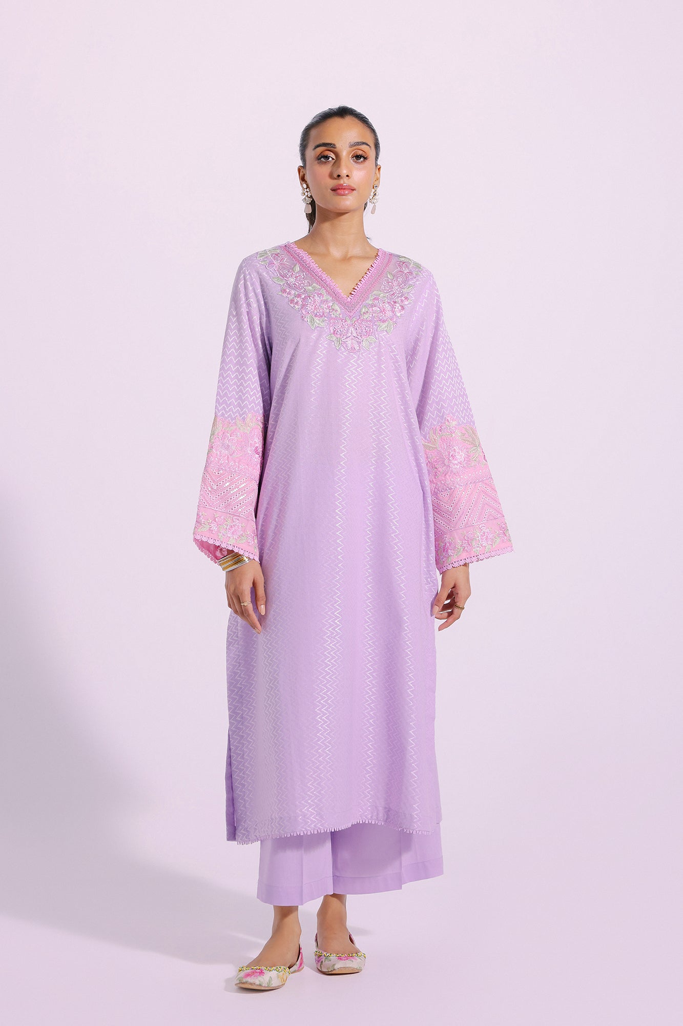 Ethnic | Pret SS '24 |  EMBROIDERED SUIT (E1635/103/528) - House of Faiza