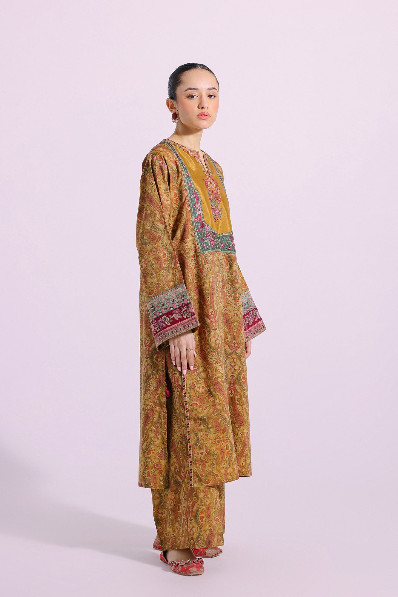 Ethnic | Pret SS '24 |  EMBROIDERED SUIT (E2034/103/102) - House of Faiza