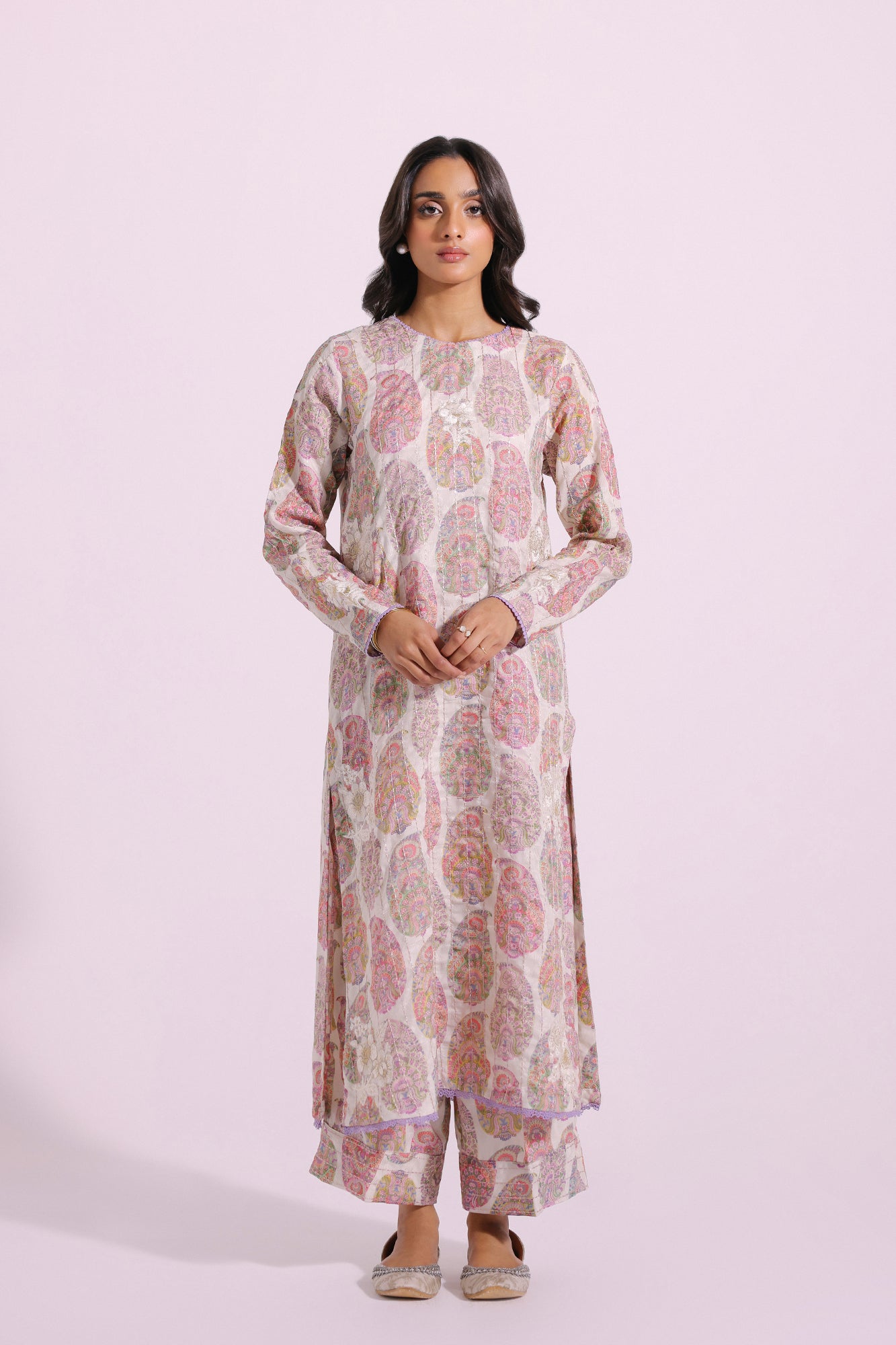 Ethnic | Pret SS '24 |  EMBROIDERED SUIT (E2088/103/002) - House of Faiza