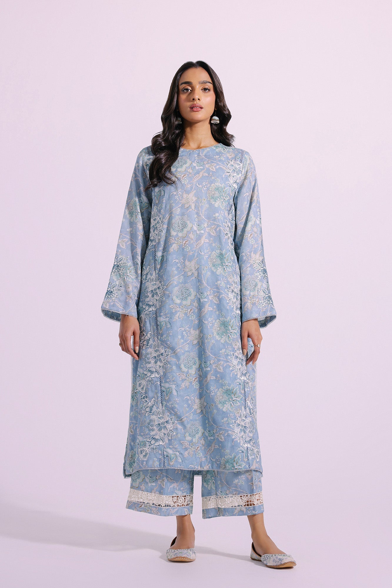 Ethnic | Pret SS '24 |  EMBROIDERED SUIT (E2091/103/630) - House of Faiza