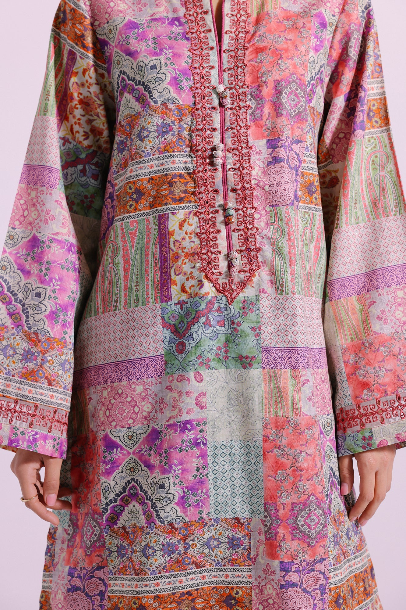 Ethnic | Pret SS '24 |  EMBROIDERED SUIT (E2094/103/509) - House of Faiza