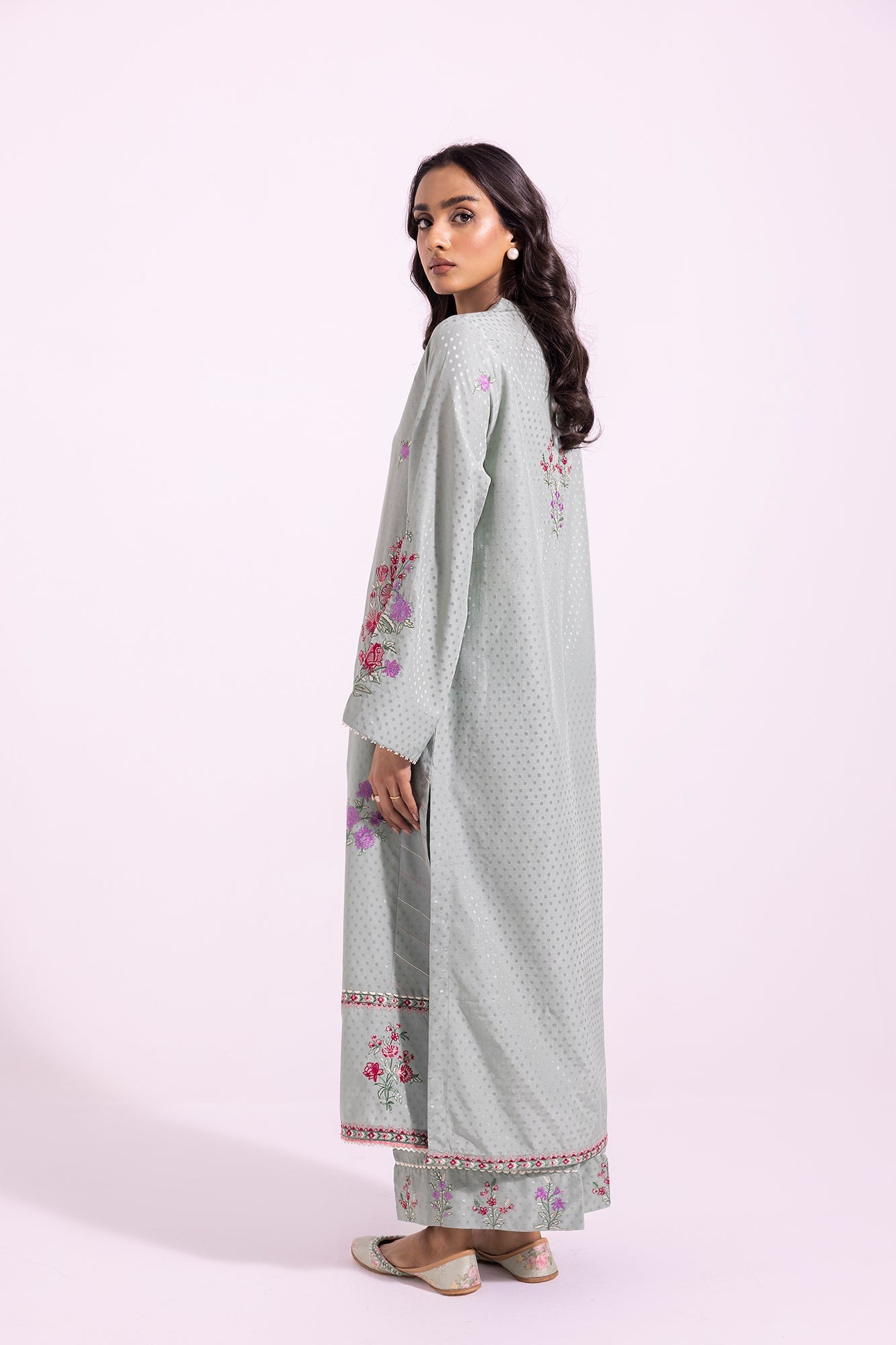 Ethnic | Pret SS '24 |  EMBROIDERED SUIT (E2110/103/714) - House of Faiza