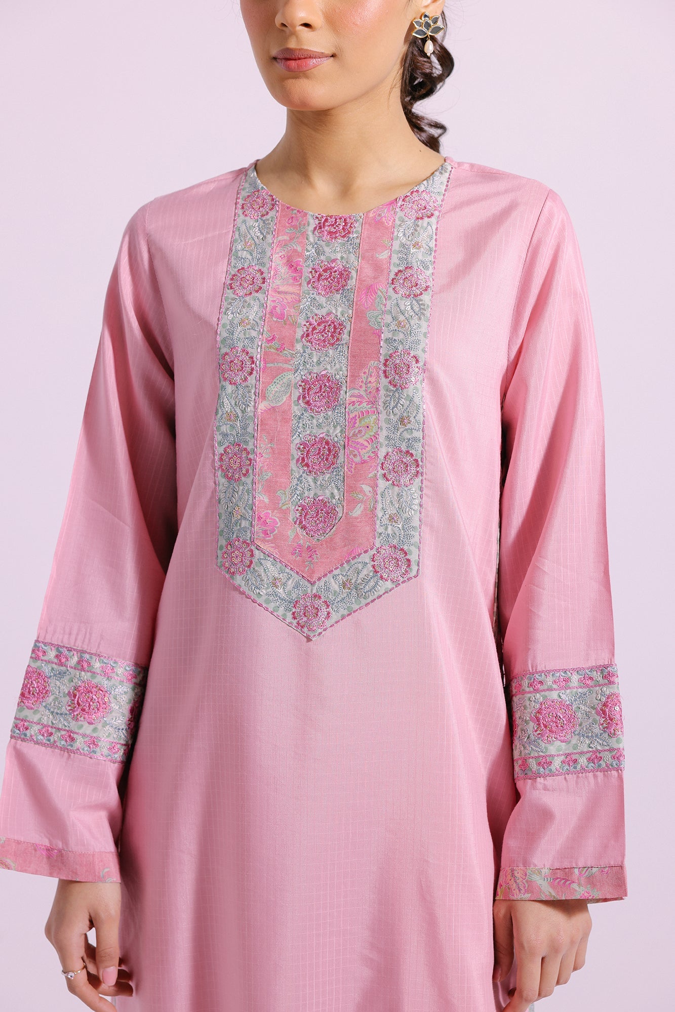 Ethnic | Pret SS '24 |  EMBROIDERED SUIT (E2117/103/315) - House of Faiza