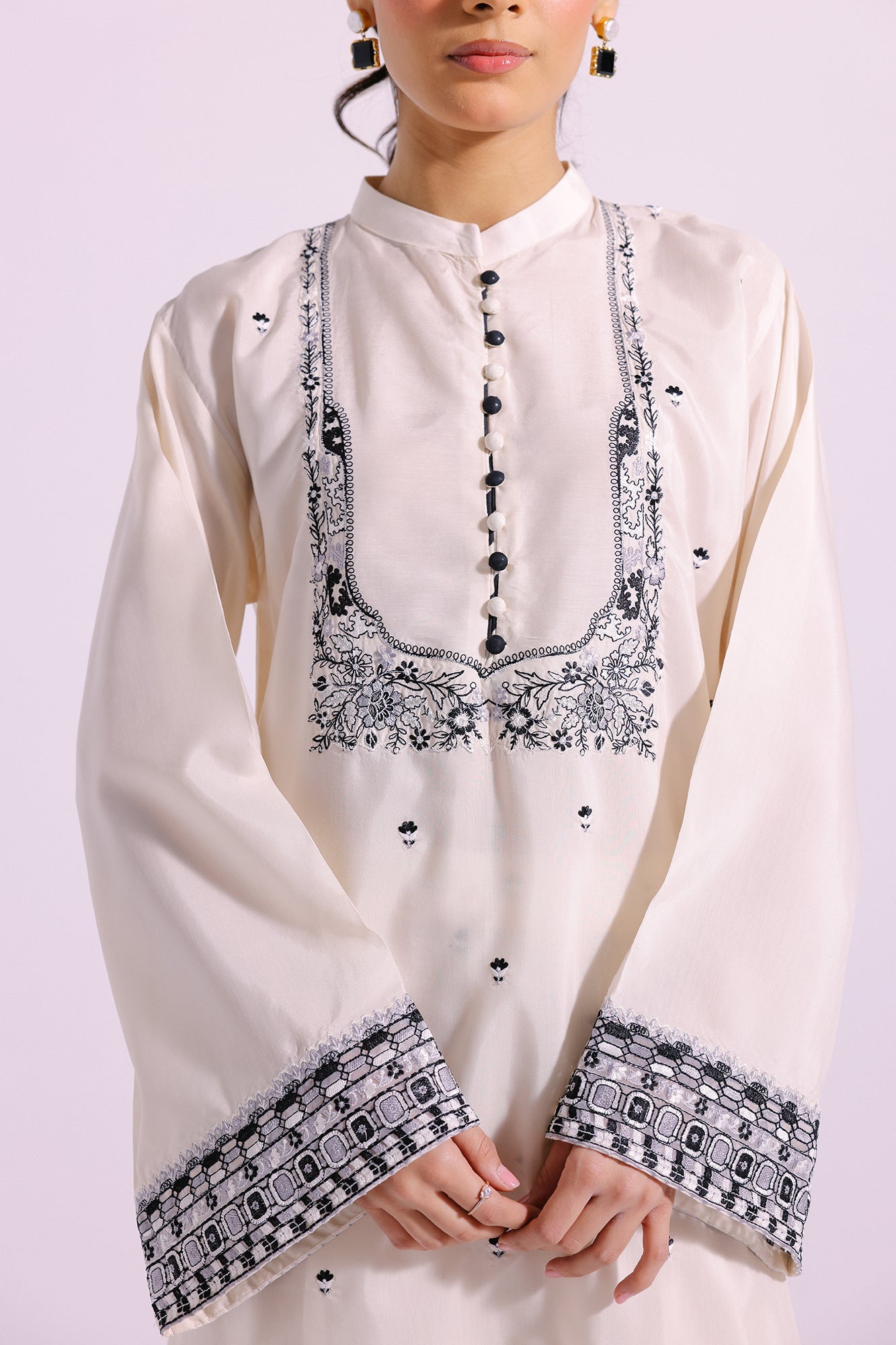 Ethnic | Pret SS '24 |  EMBROIDERED SUIT (E2134/103/002) - House of Faiza