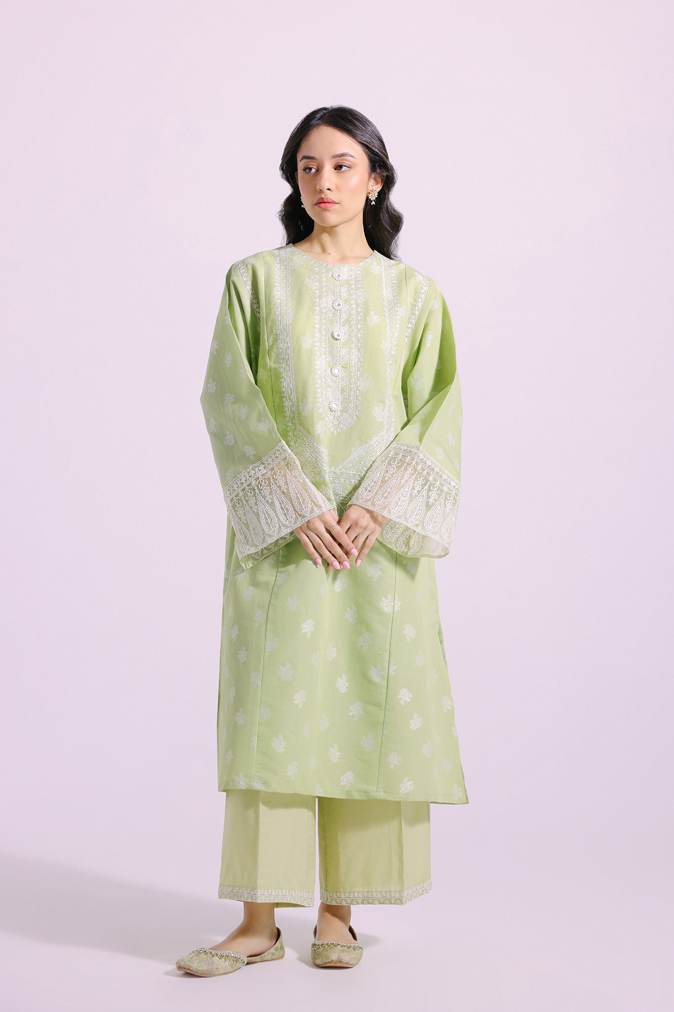 Ethnic | Pret SS '24 |  EMBROIDERED SUIT (E2136/103/126) - House of Faiza