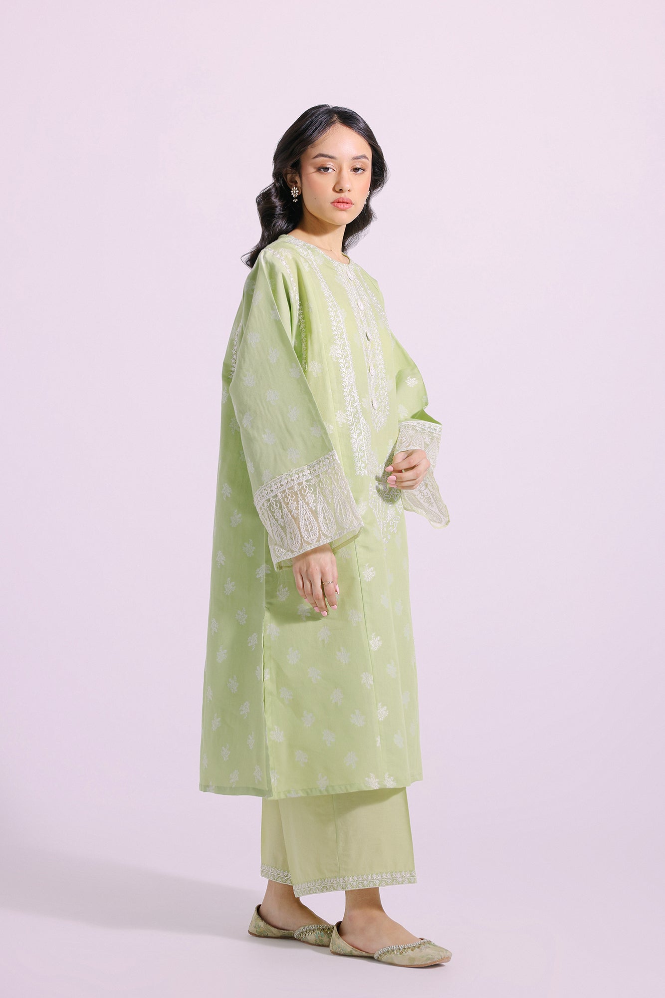 Ethnic | Pret SS '24 |  EMBROIDERED SUIT (E2136/103/126) - House of Faiza