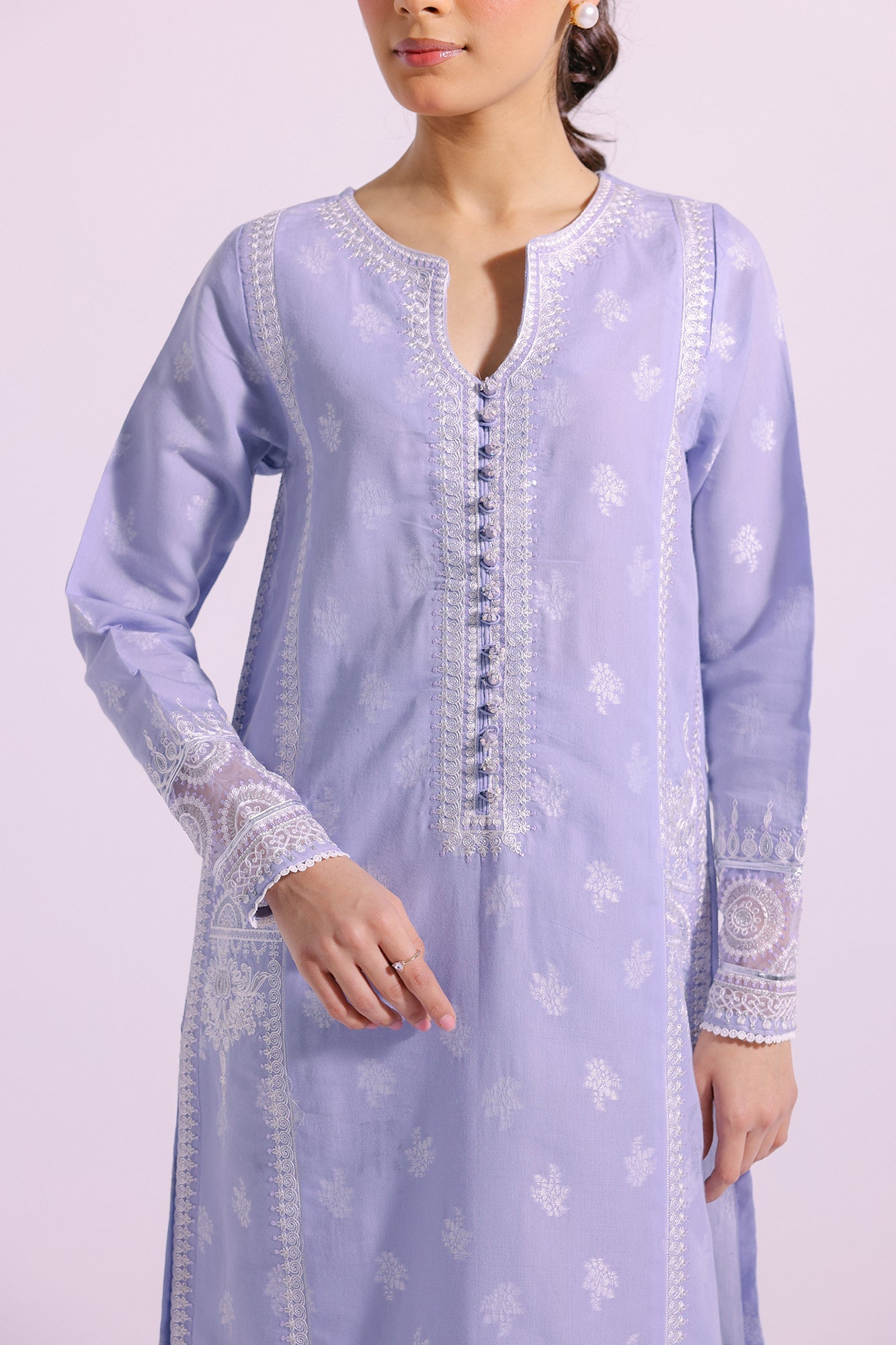 Ethnic | Pret SS '24 |  EMBROIDERED SUIT (E2138/103/630) - House of Faiza