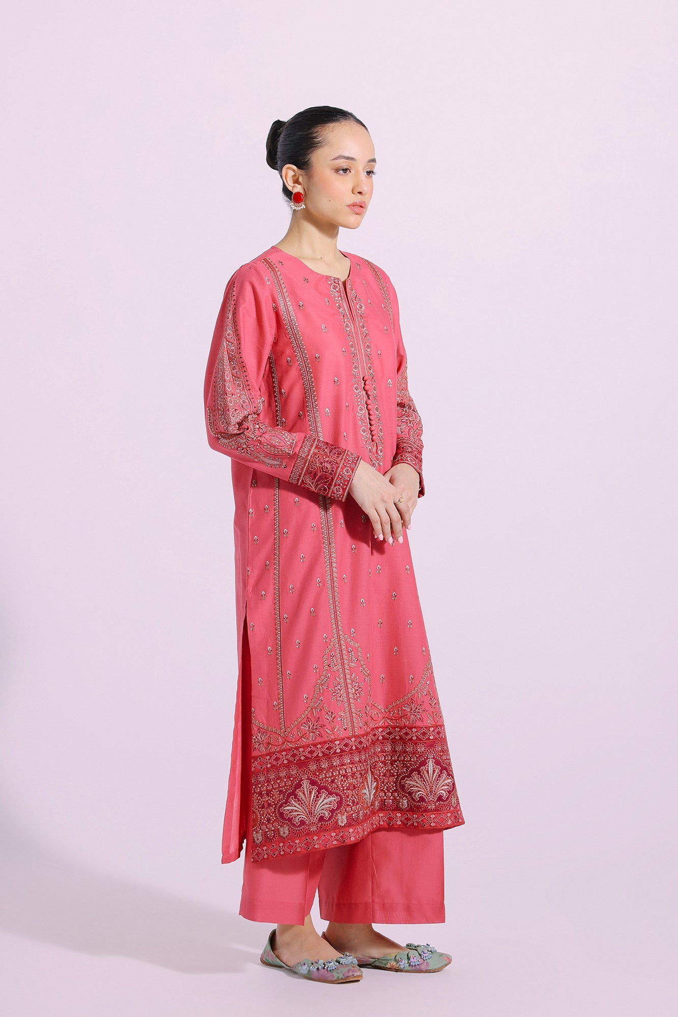 Ethnic | Pret SS '24 |  EMBROIDERED SUIT (E2144/103/311) - House of Faiza