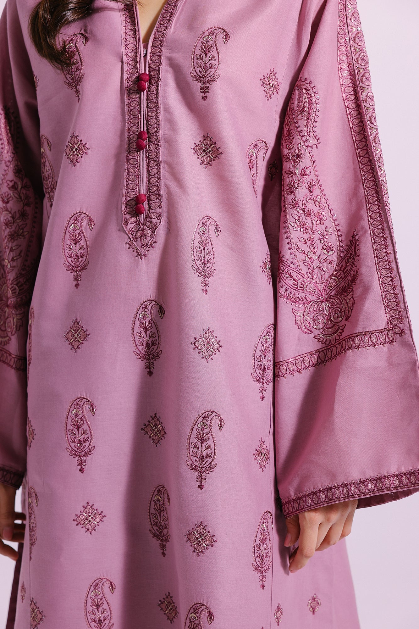 Ethnic | Pret SS '24 |  EMBROIDERED SUIT (E2145/103/412) - House of Faiza
