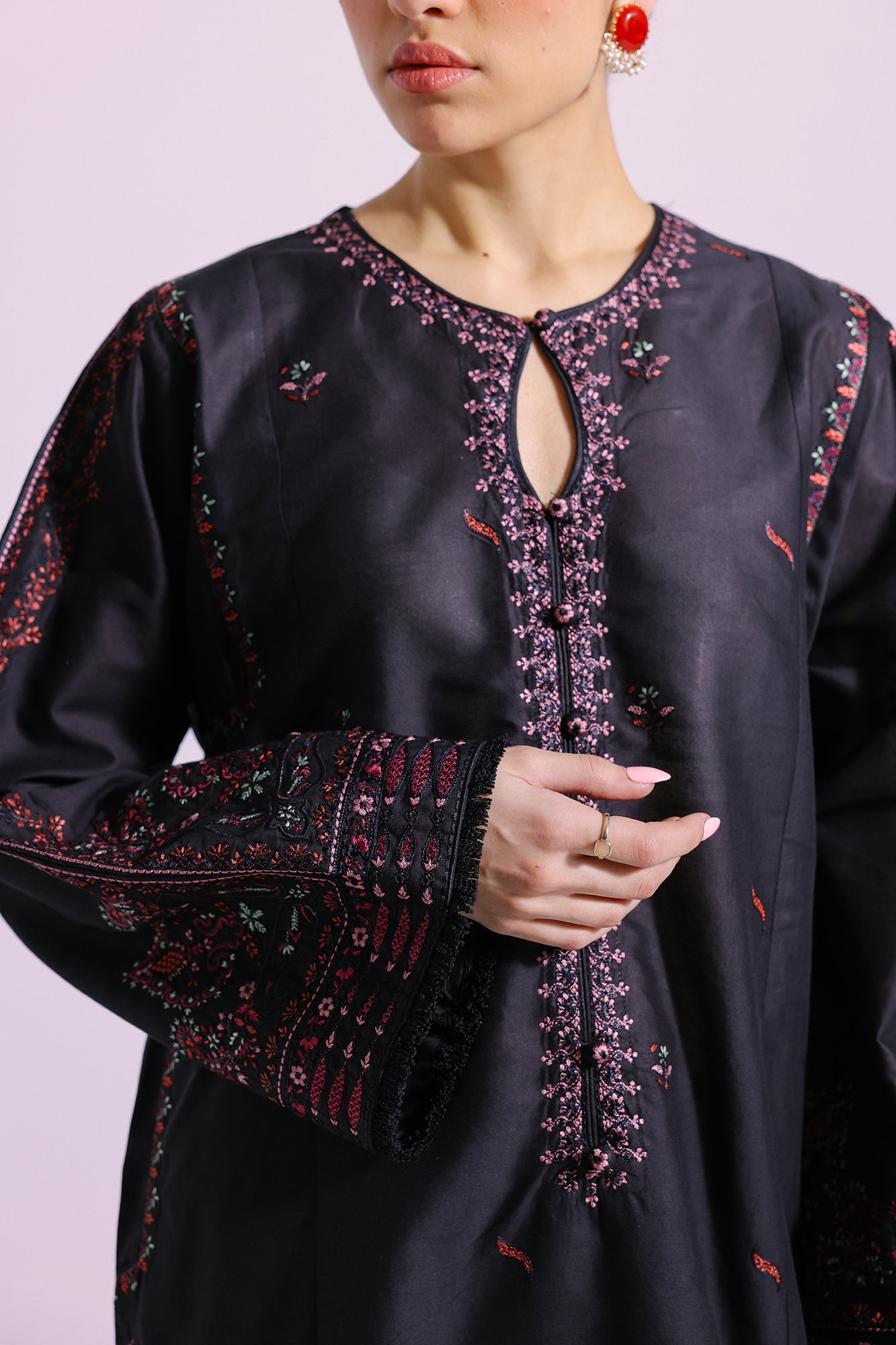 Ethnic | Pret SS '24 |  EMBROIDERED SUIT (E2154/103/902) - House of Faiza
