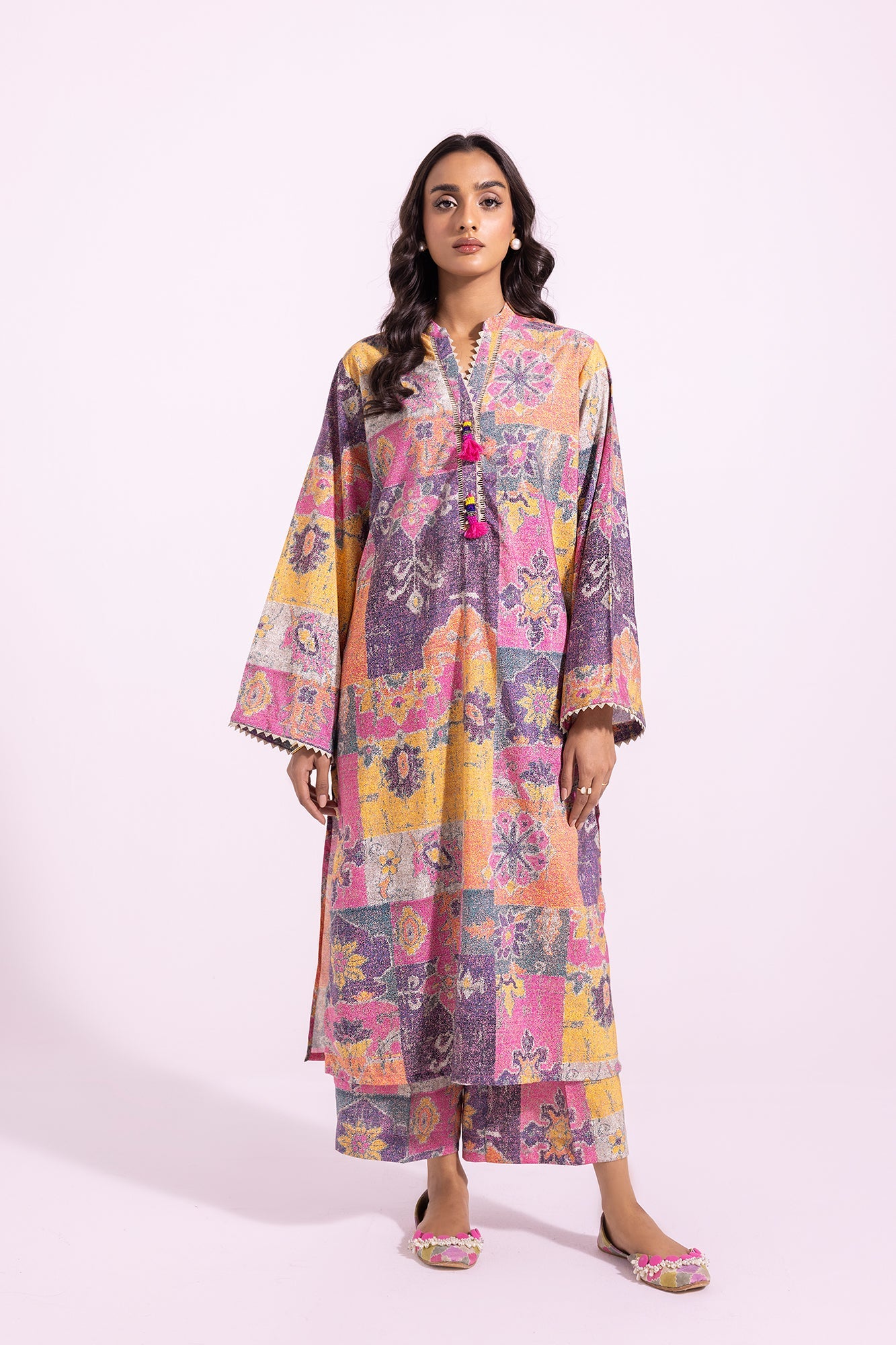 Ethnic | Pret SS '24 |  PRINTED SUIT (E4094/102/224) - House of Faiza