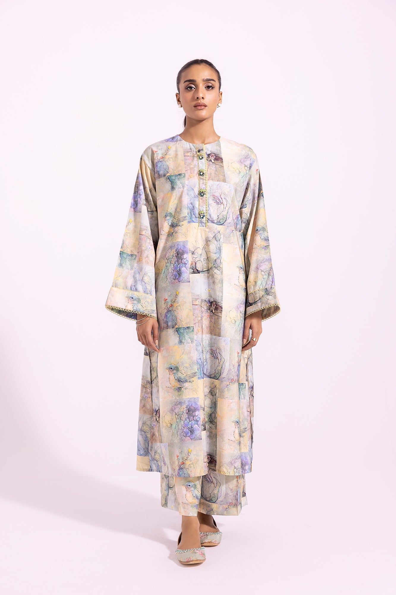 Ethnic | Pret SS '24 |  PRINTED SUIT (E4097/102/329) - House of Faiza