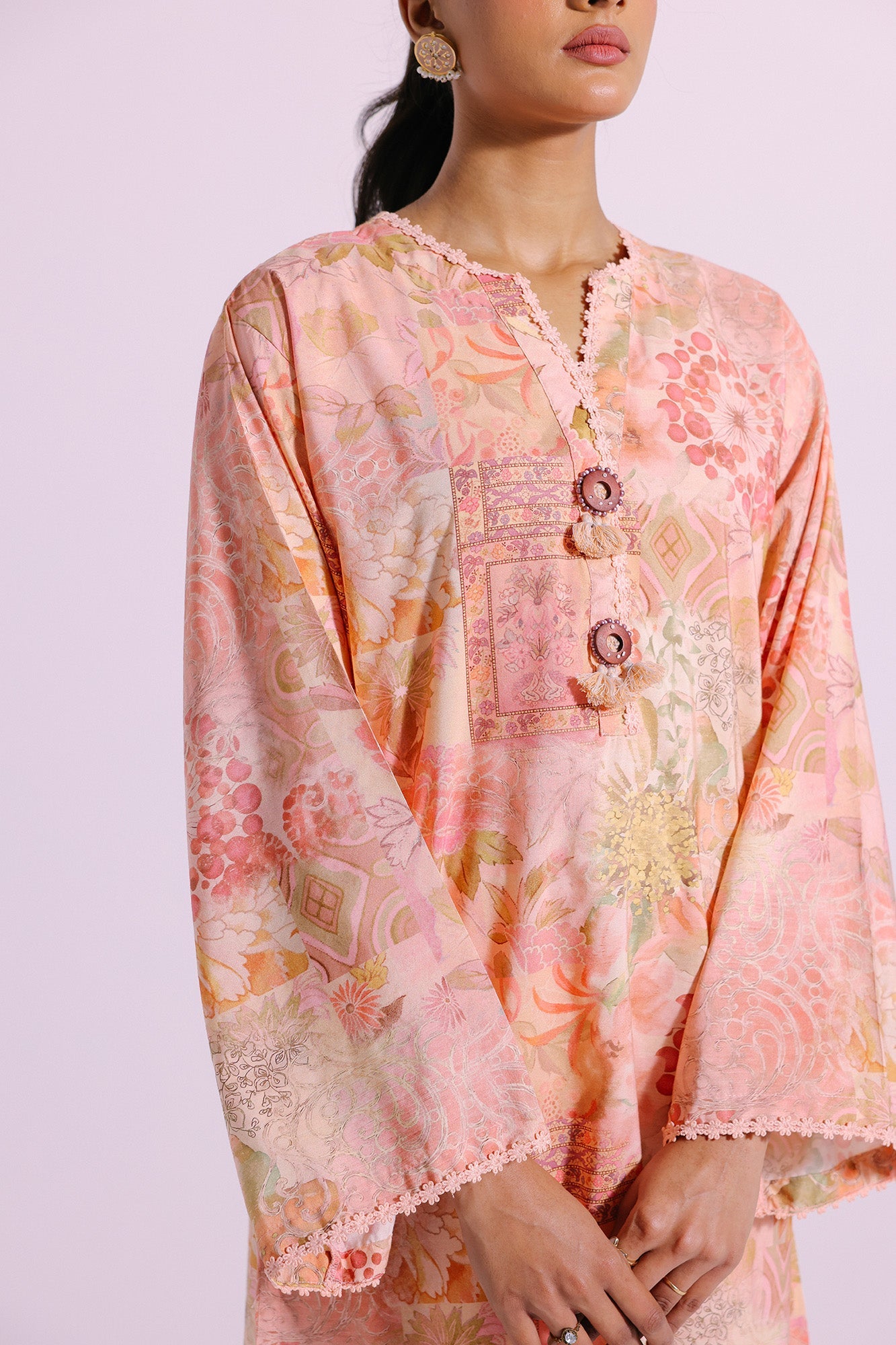 Ethnic | Pret SS '24 |  PRINTED SUIT (E4102/102/003) - House of Faiza