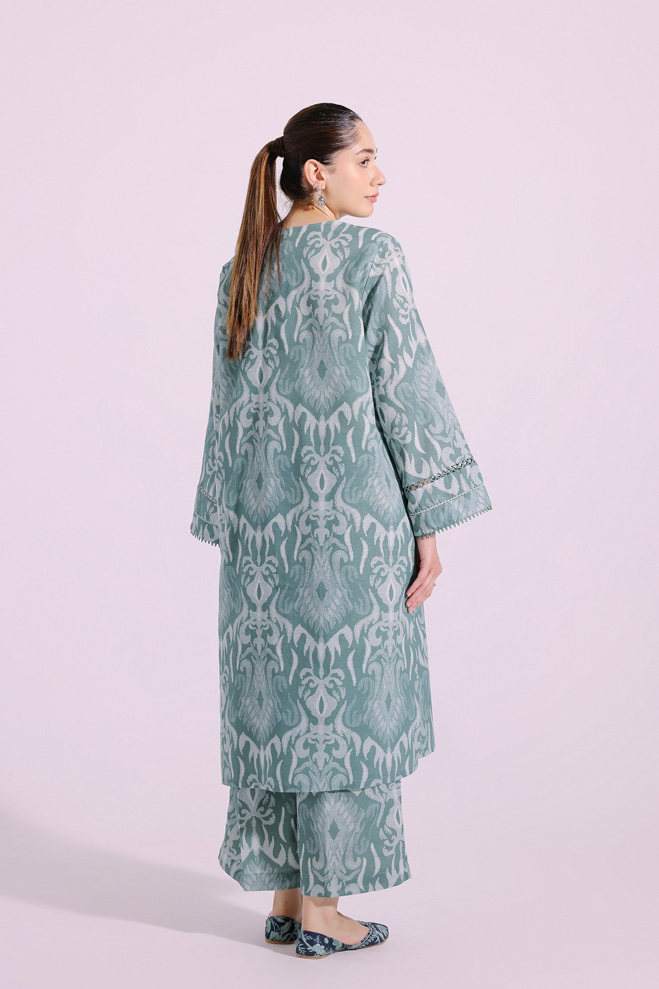 Ethnic | Pret SS '24 |  PRINTED SUIT (E4124/102/711) - House of Faiza
