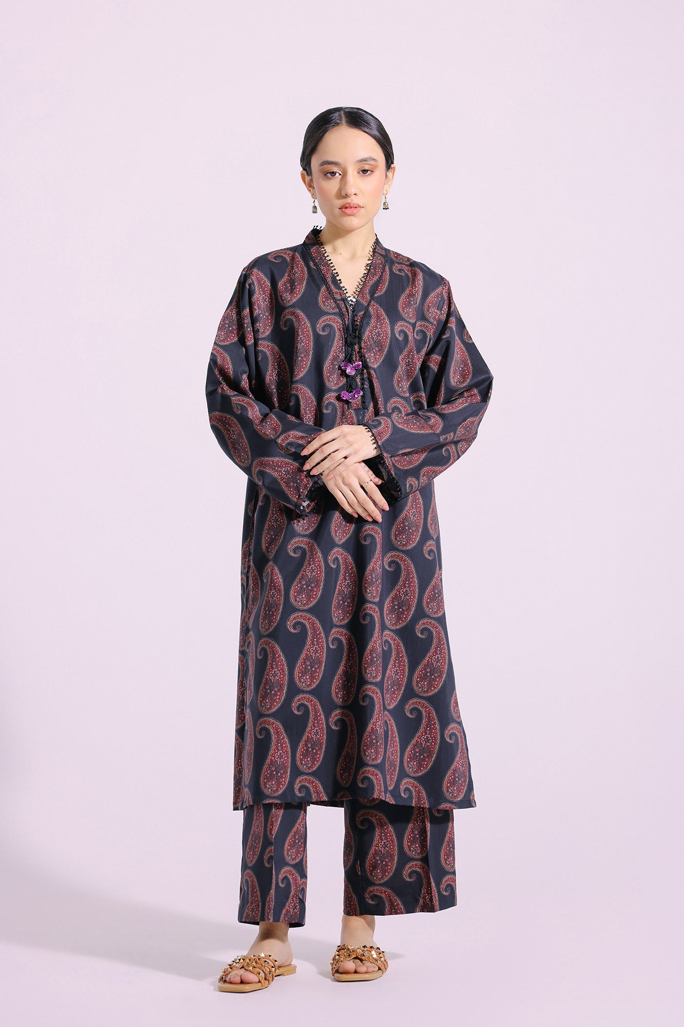 Ethnic | Pret SS '24 |  PRINTED SUIT (E4129/102/902) - House of Faiza