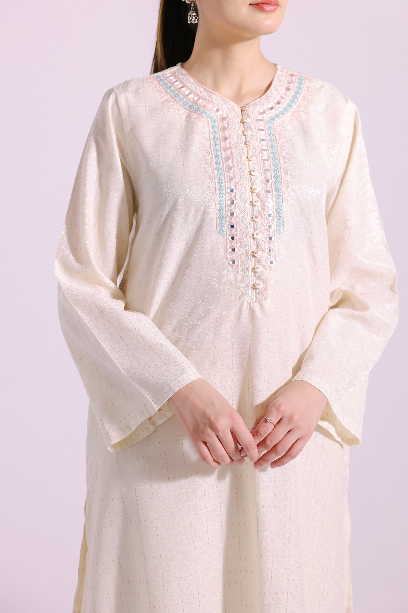Ethnic | Pret SS '24 |  EMBROIDERED SUIT (E4135/102/005) - House of Faiza