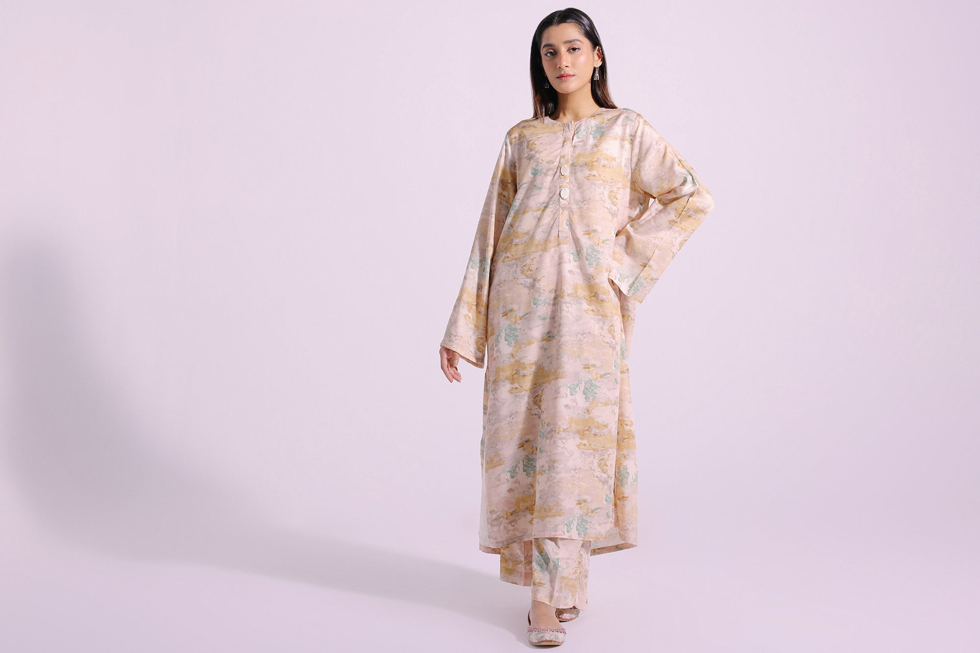 Ethnic | Pret SS '24 |  PRINTED SUIT (E4213/102/810) - House of Faiza