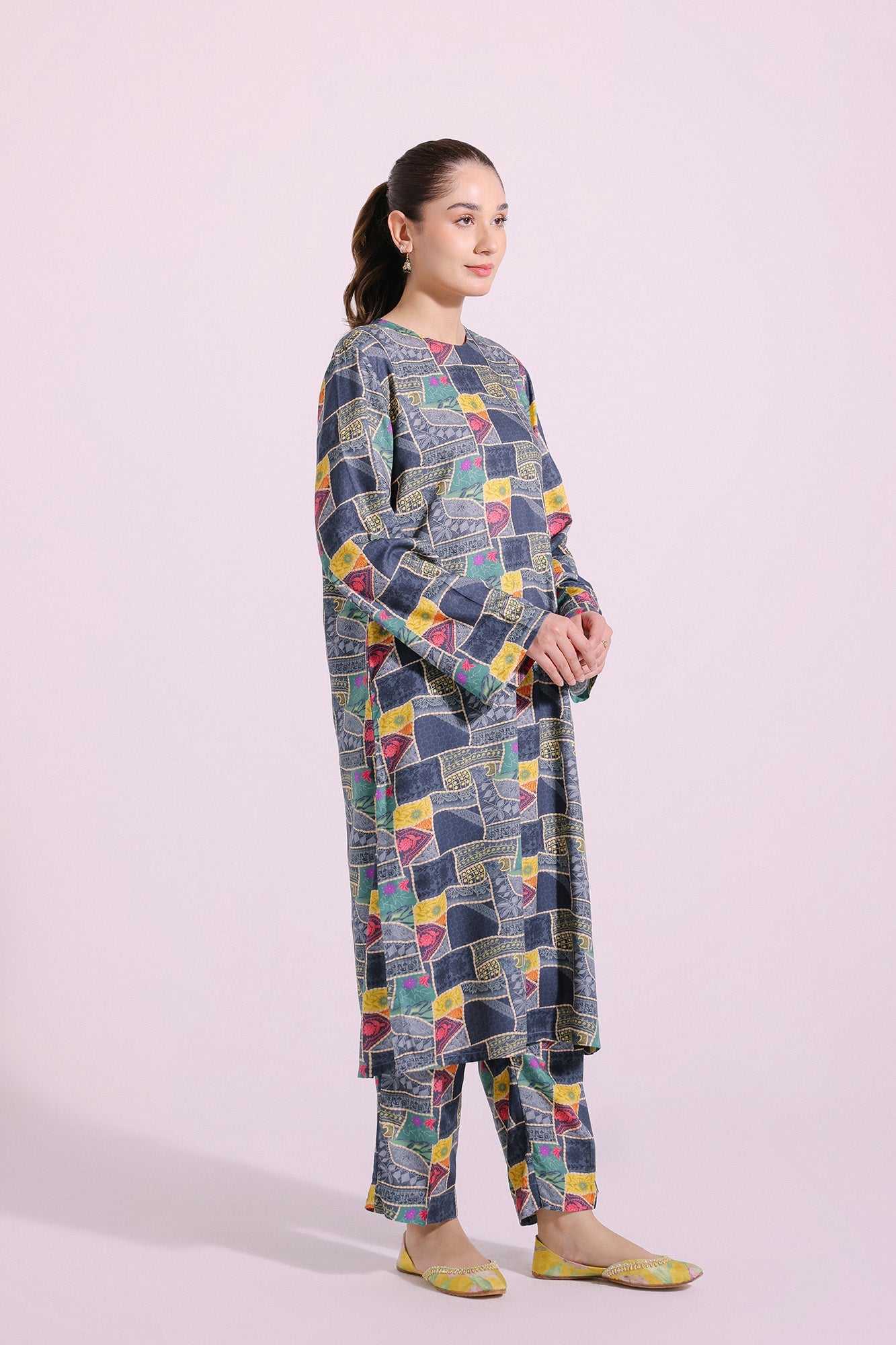 Ethnic | Pret SS '24 |  PRINTED SUIT (E4222/102/901) - House of Faiza