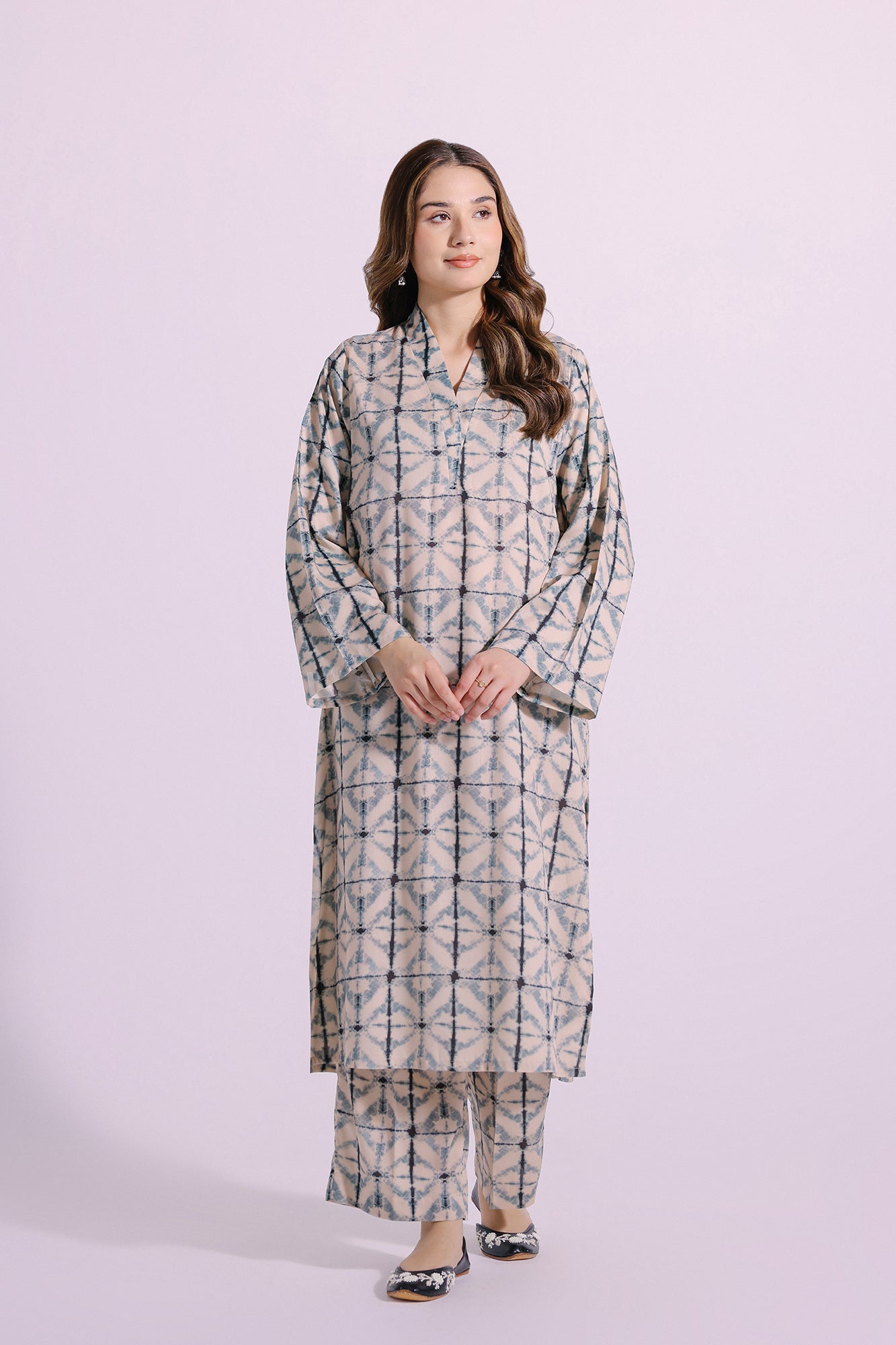Ethnic | Pret SS '24 |  PRINTED SUIT (E4234/102/002) - House of Faiza