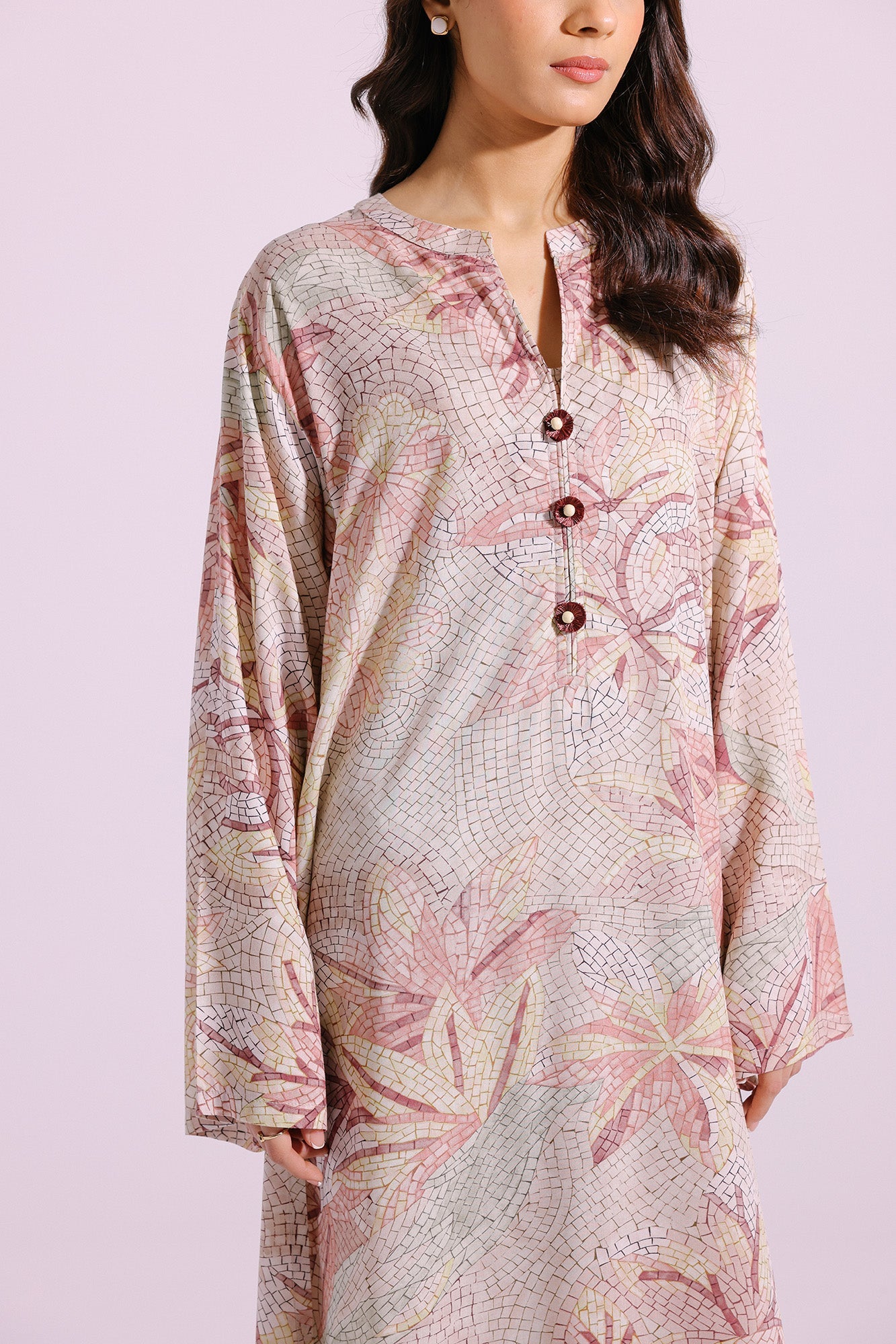 Ethnic | Pret SS '24 |  PRINTED SUIT (E4237/102/004) - House of Faiza