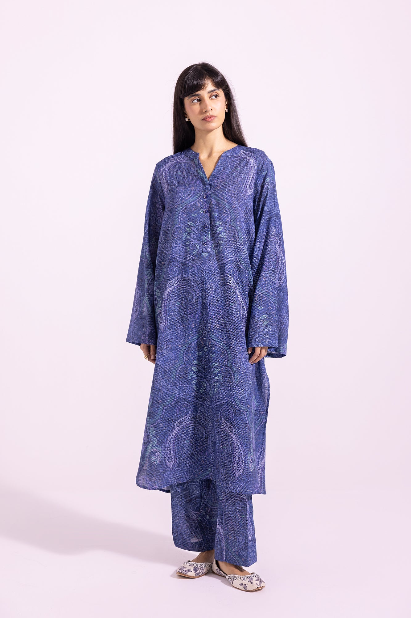 Ethnic | Pret SS '24 |  PRINTED SUIT (E4275/102/622) - House of Faiza