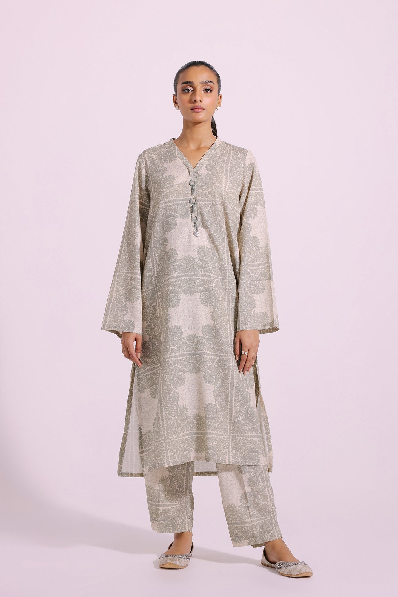 Ethnic | Pret SS '24 |  PRINTED SUIT (E4276/102/003) - House of Faiza