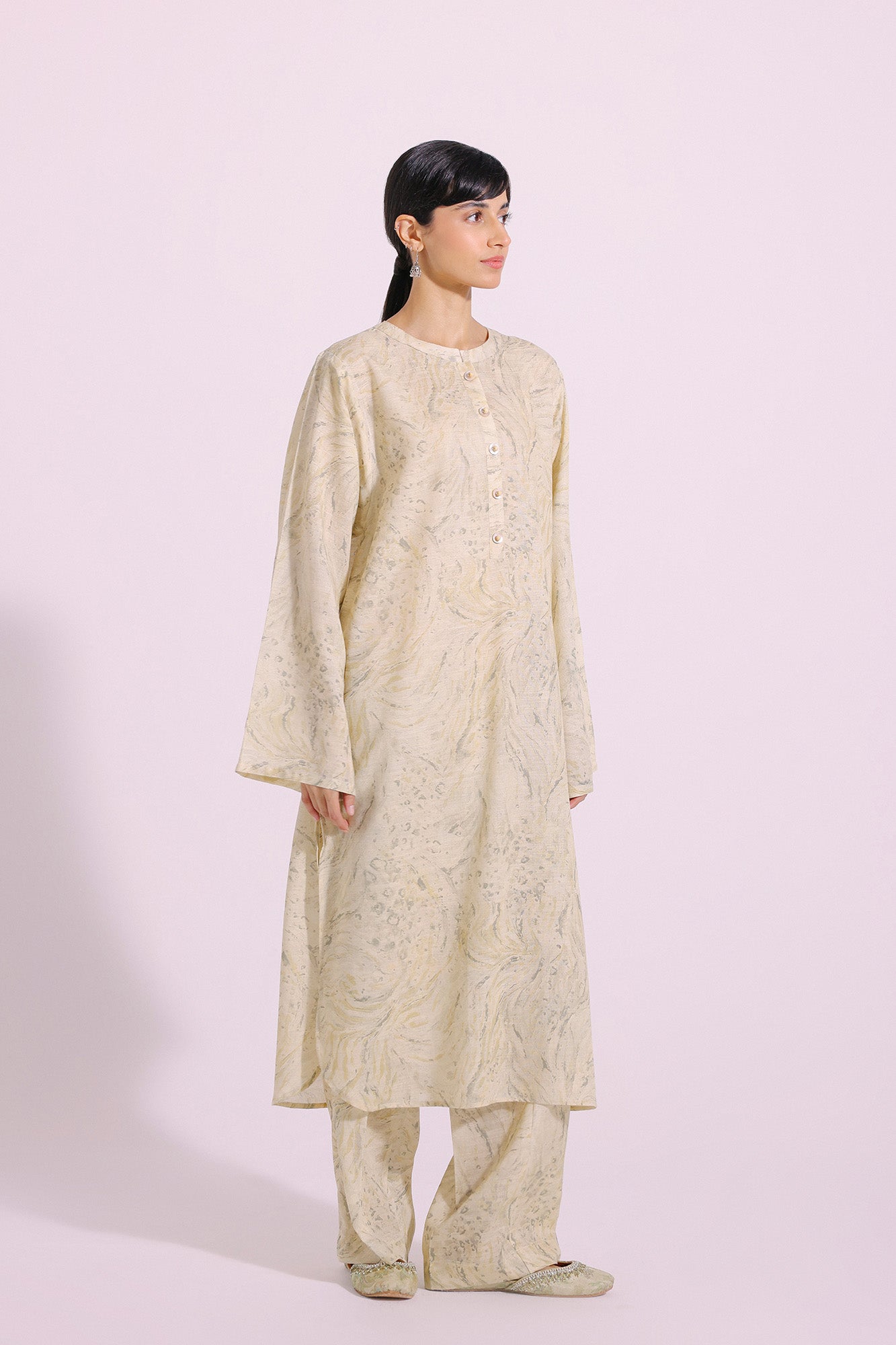 Ethnic | Pret SS '24 |  PRINTED SUIT (E4281/102/005) - House of Faiza