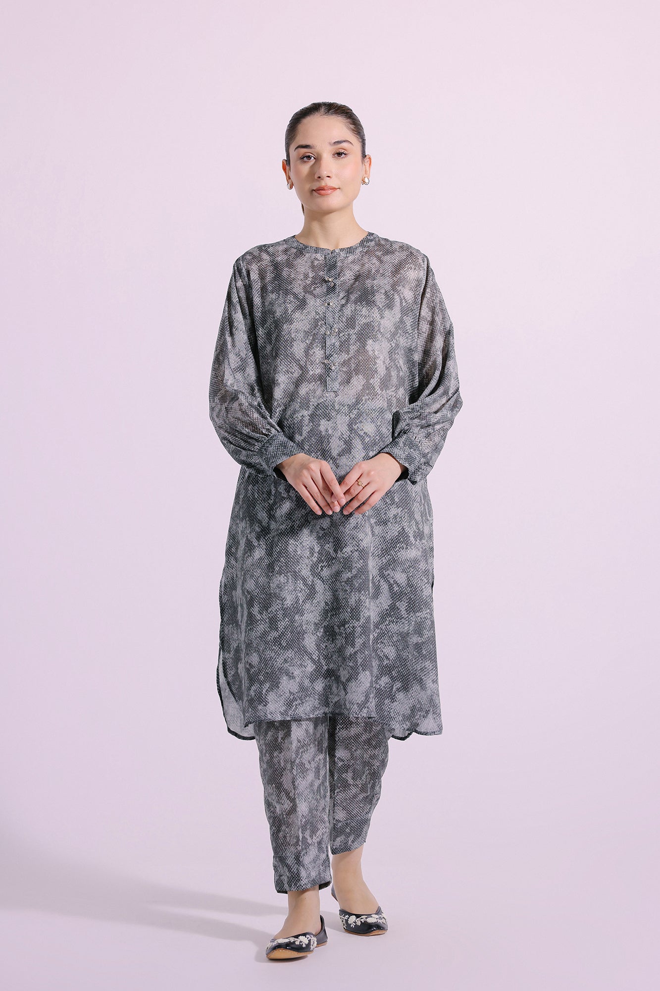 Ethnic | Pret SS '24 |  PRINTED SUIT (E4283/102/906) - House of Faiza