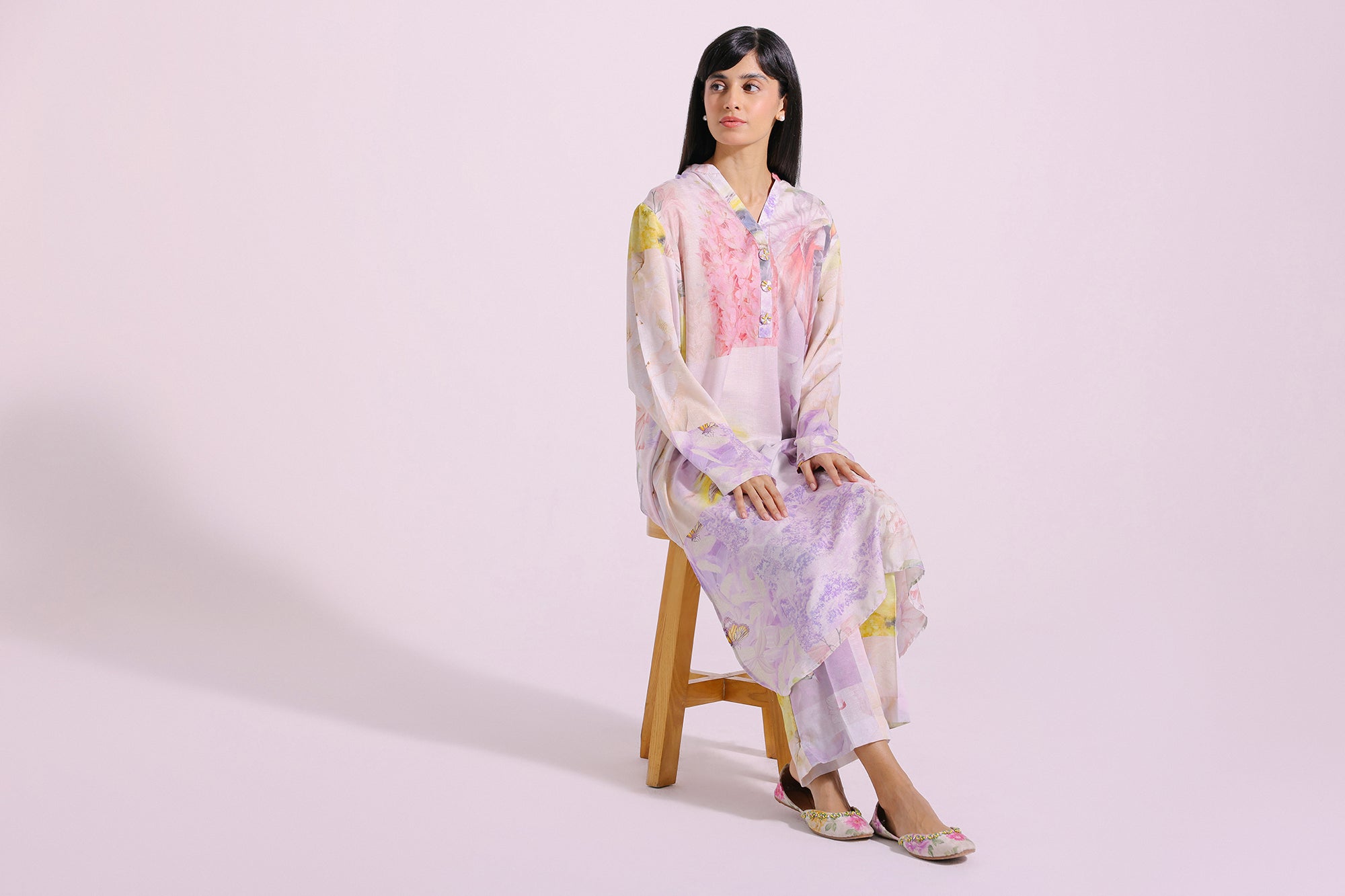 Ethnic | Pret SS '24 |  PRINTED SUIT (E4286/102/328) - House of Faiza
