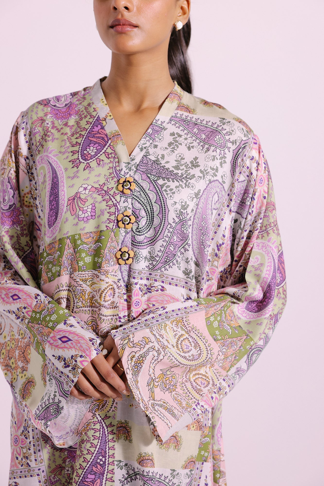 Ethnic | Pret SS '24 |  PRINTED SUIT (E4292/102/003) - House of Faiza