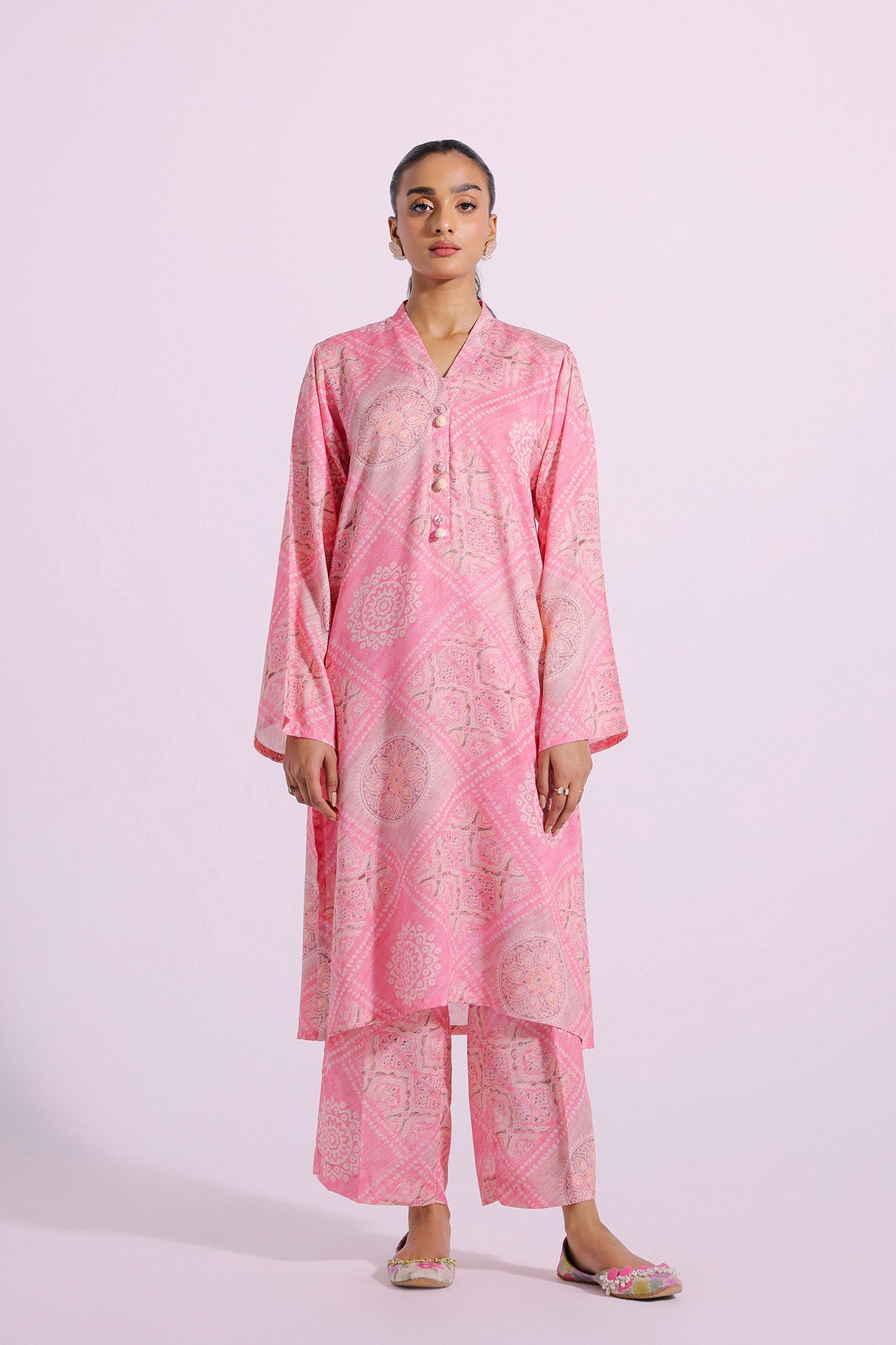 Ethnic | Pret SS '24 |  PRINTED SUIT (E4295/102/423) - House of Faiza