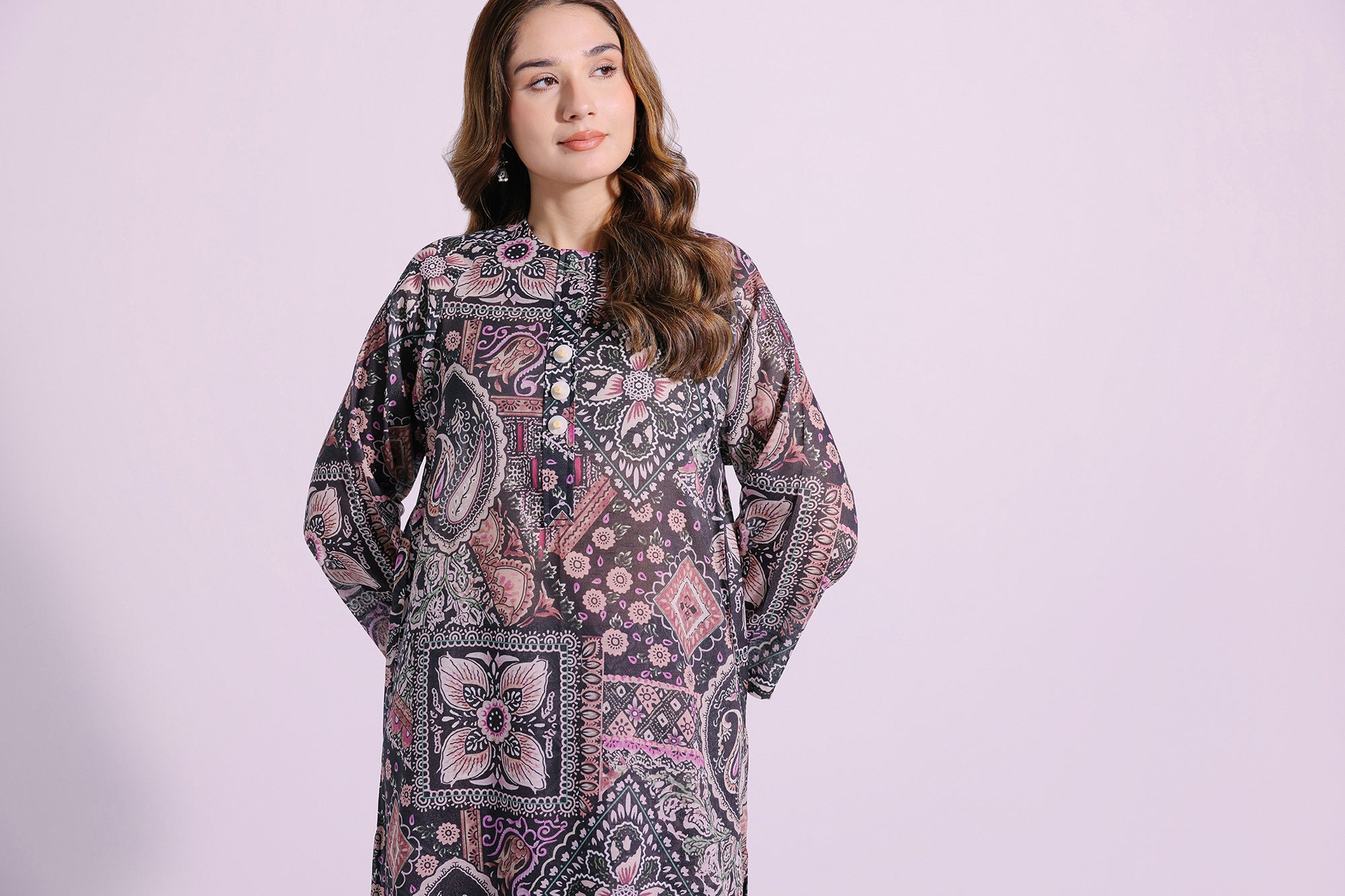 Ethnic | Pret SS '24 |  PRINTED SUIT (E4298/102/901) - House of Faiza