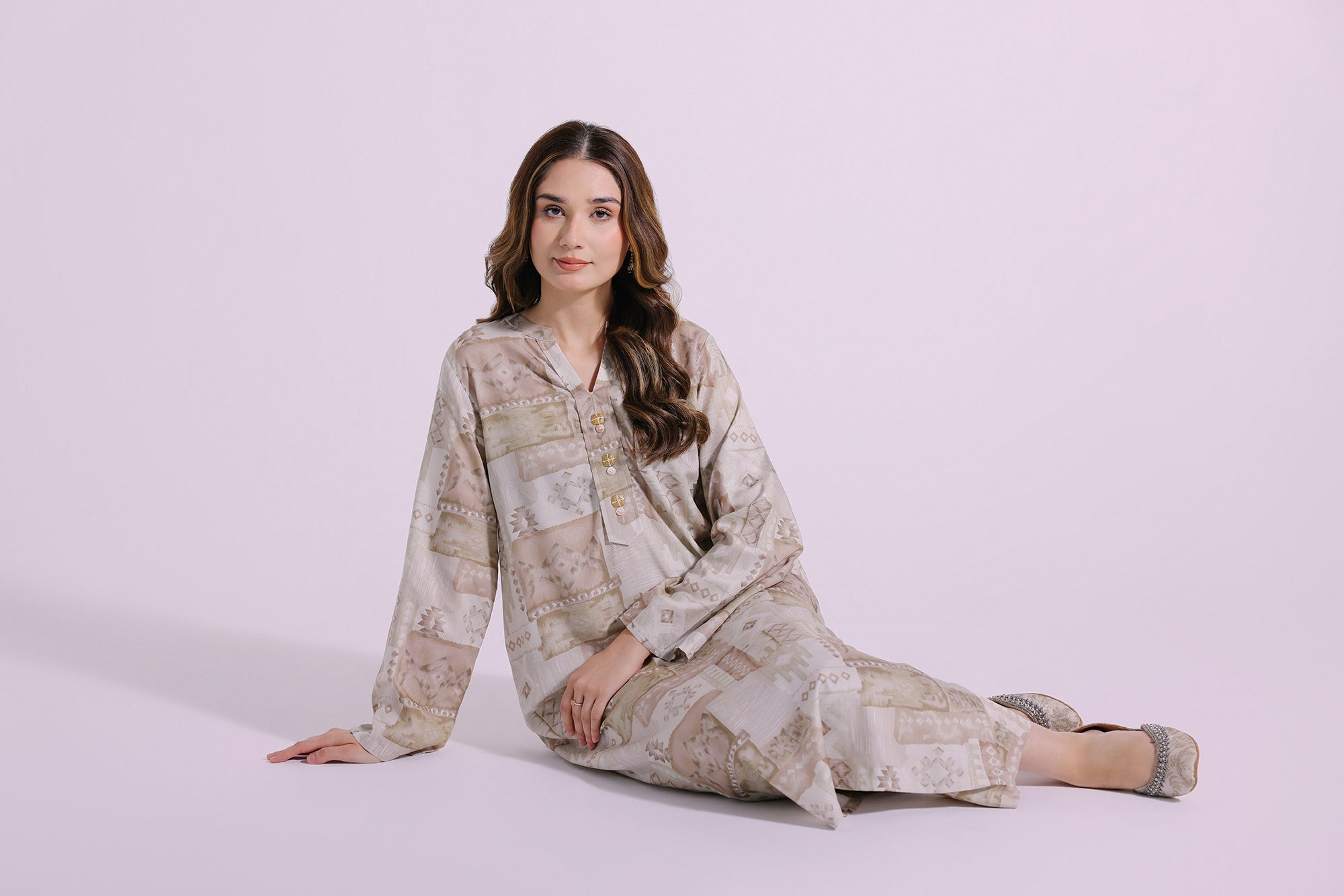 Ethnic | Pret SS '24 |  PRINTED SUIT (E4305/102/808) - House of Faiza