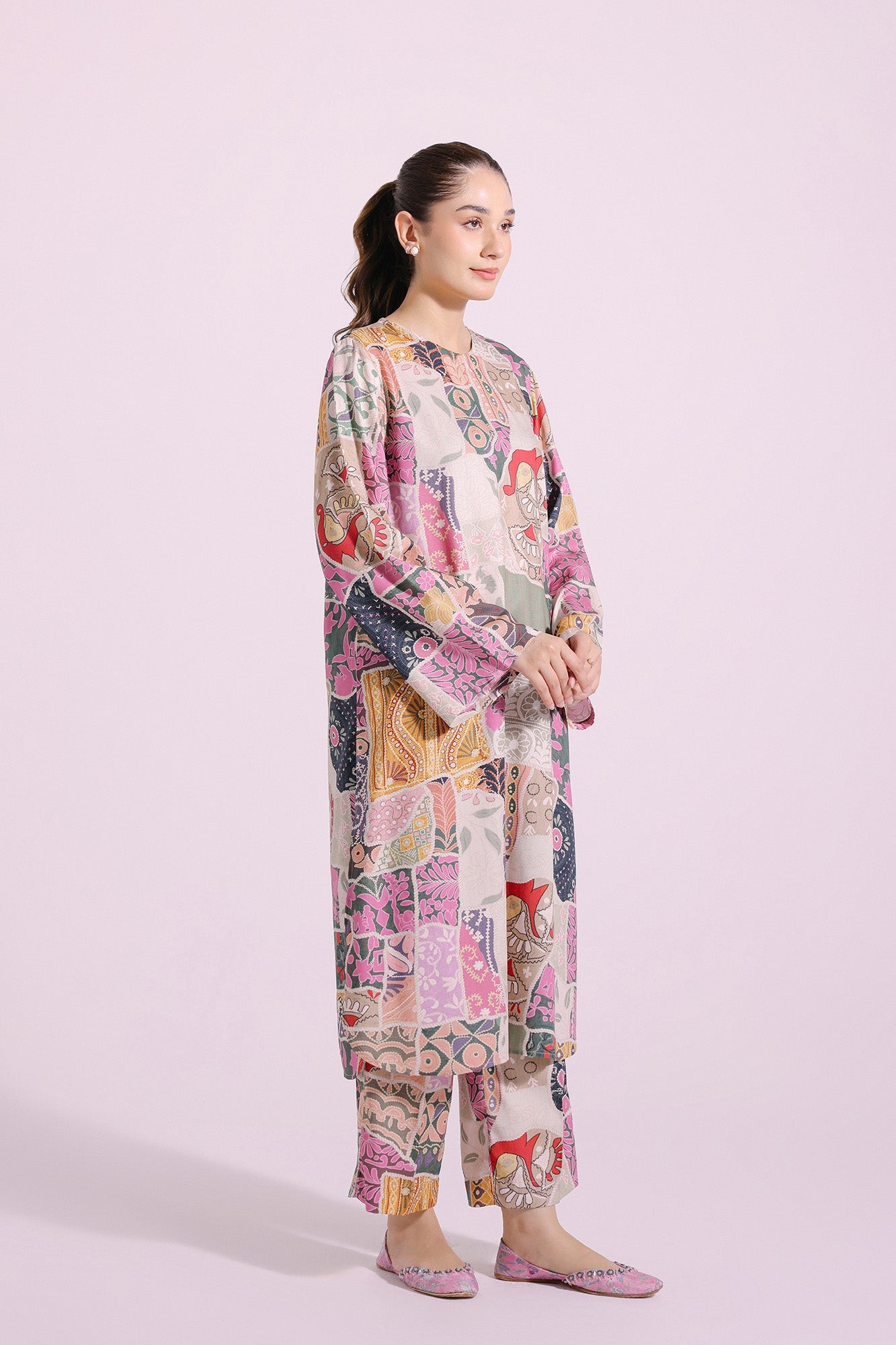 Ethnic | Pret SS '24 |  PRINTED SUIT (E4307/102/809) - House of Faiza