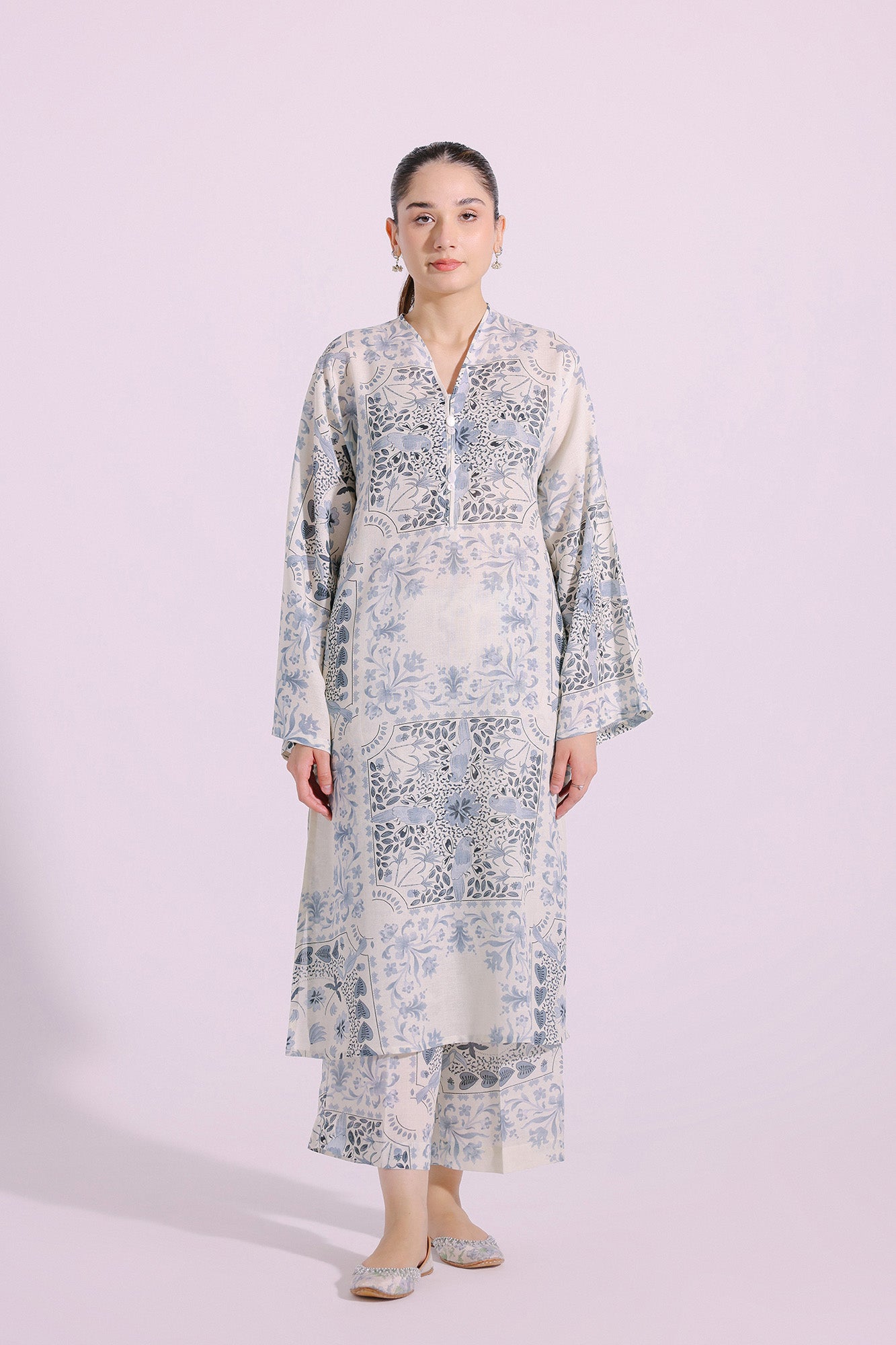 Ethnic | Pret SS '24 |  PRINTED SUIT (E4311/102/005) - House of Faiza