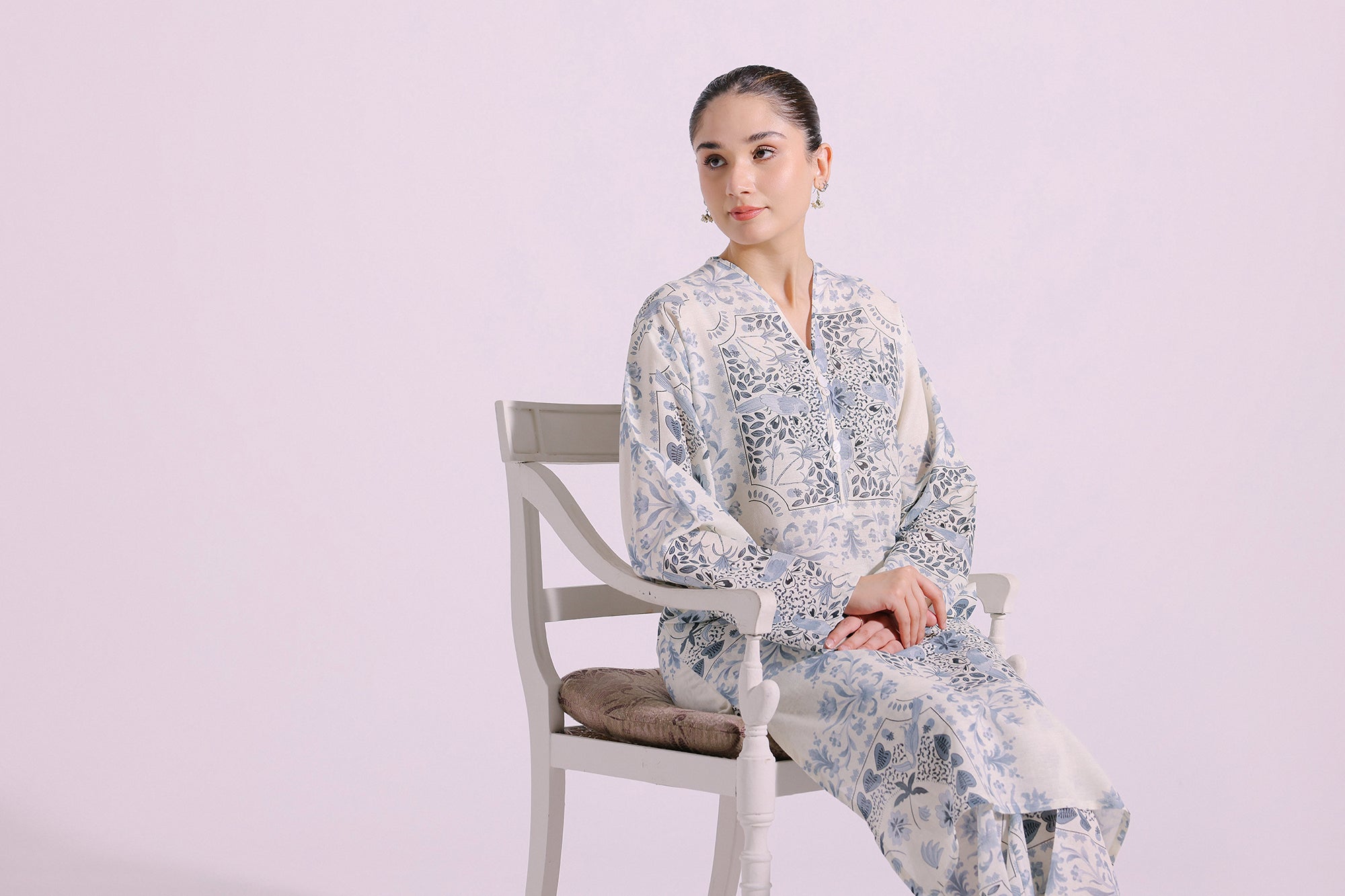 Ethnic | Pret SS '24 |  PRINTED SUIT (E4311/102/005) - House of Faiza