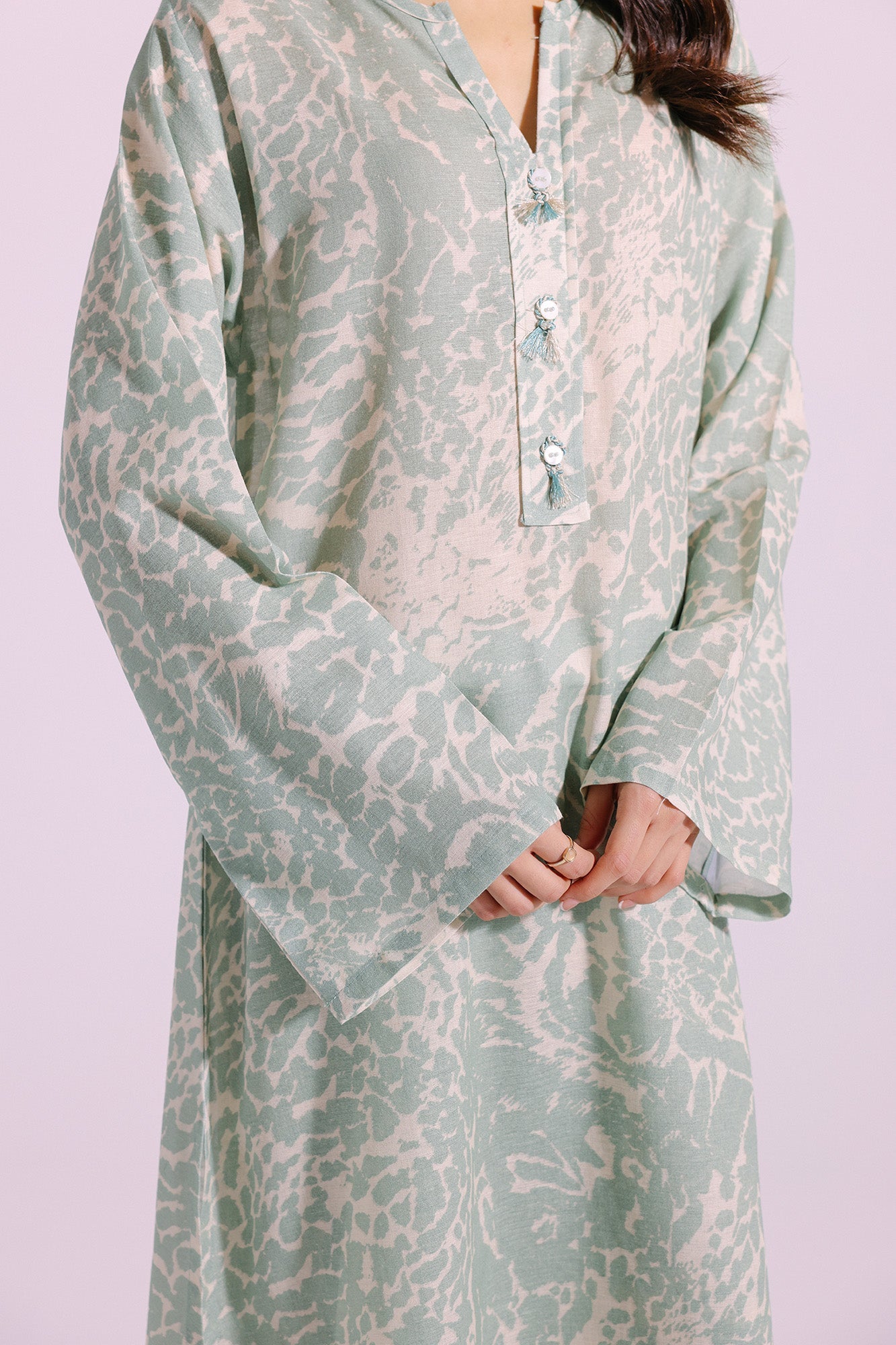 Ethnic | Pret SS '24 |  PRINTED SUIT (E4317/102/319) - House of Faiza