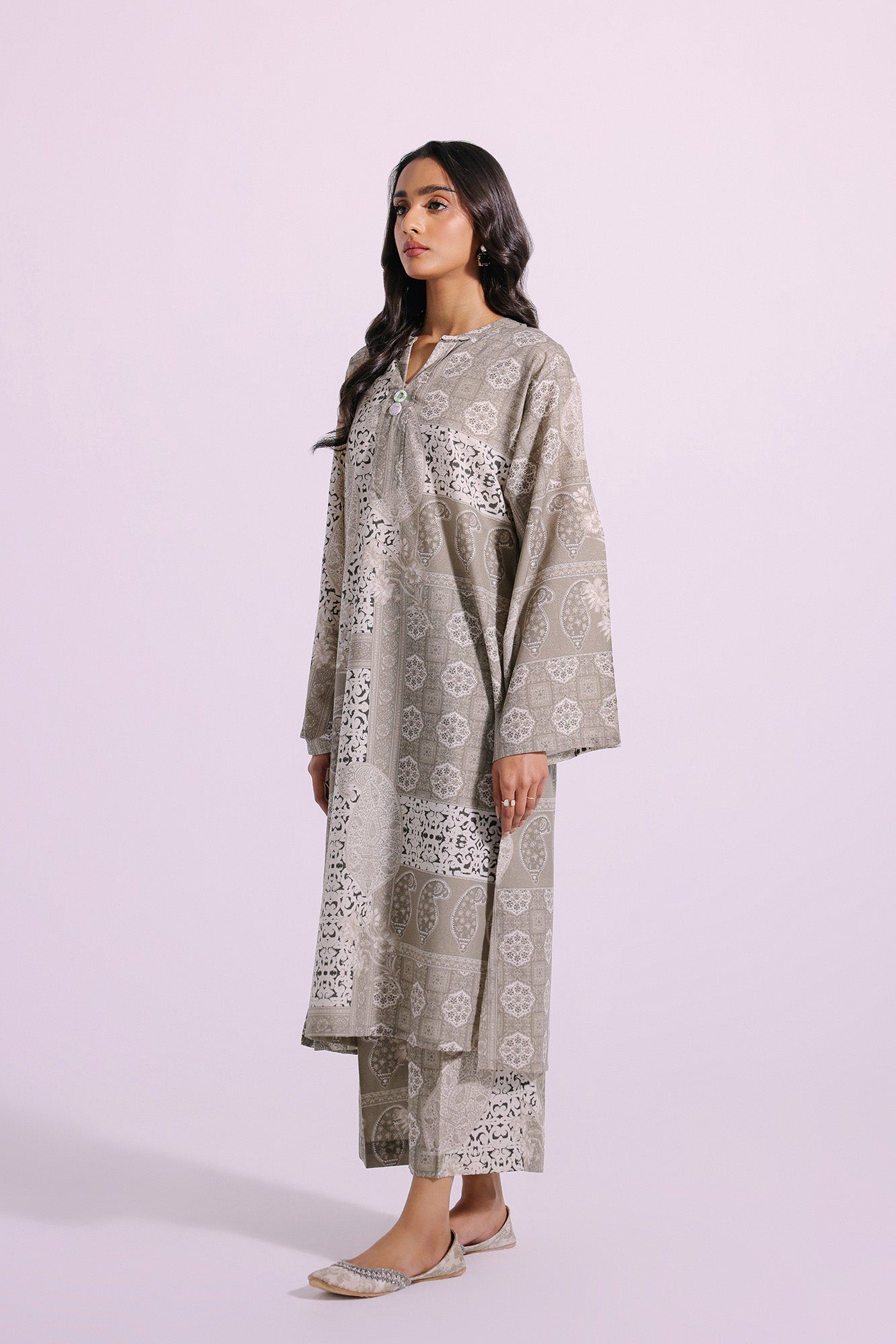 Ethnic | Pret SS '24 |  PRINTED SUIT (E4336/102/128) - House of Faiza