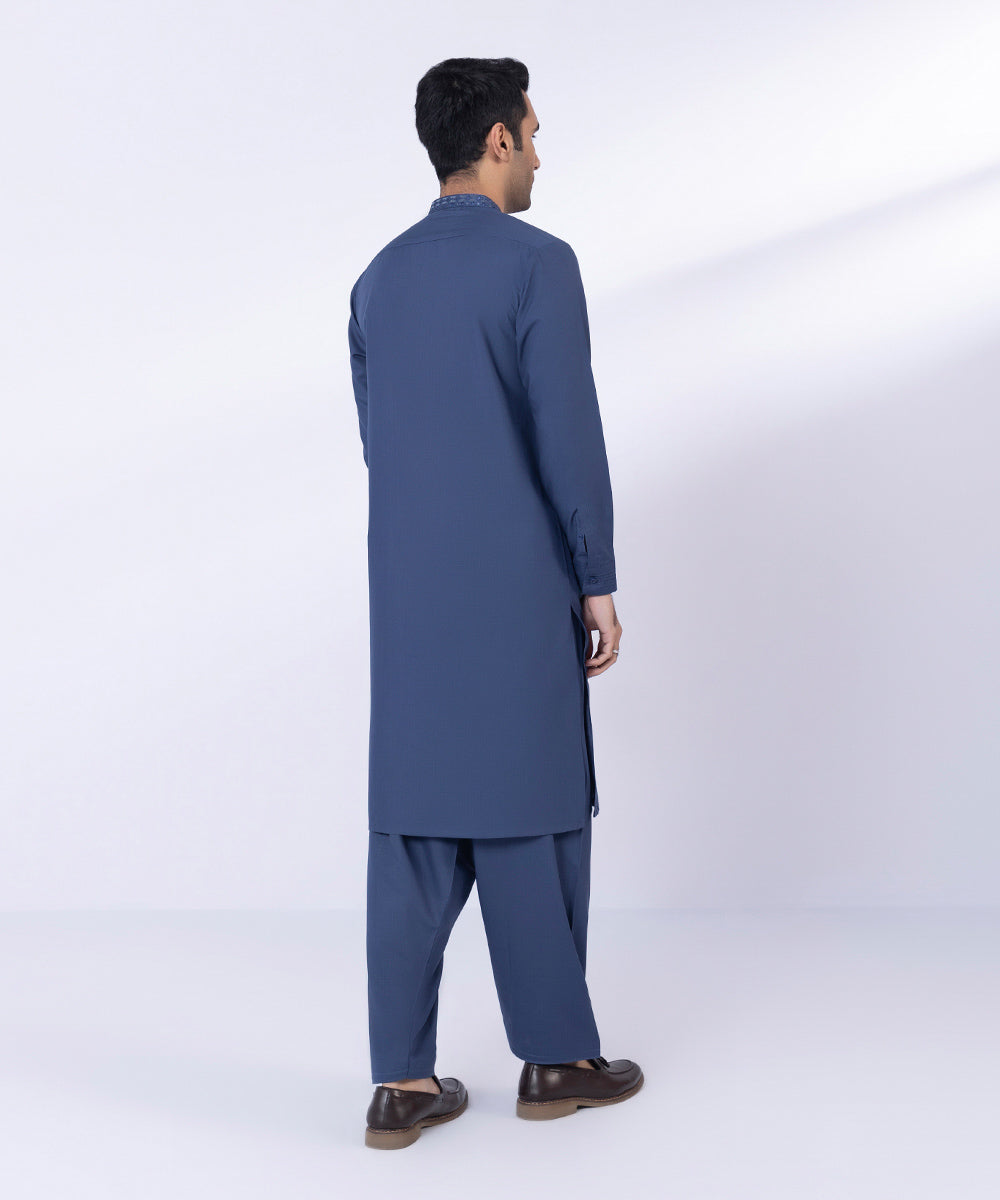 Sapphire | Men's Outfits | Embroidered Wash & Wear Suit 218 - House of Faiza