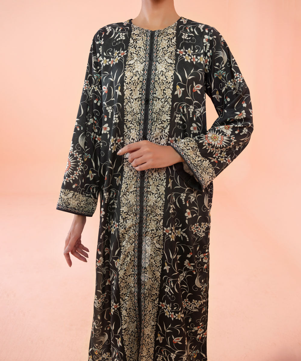 Sapphire | Silk Tunics | Printed Silk Shirt - House of Faiza