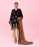Sapphire | Silk Tunics | 2 Piece - Embroidered Raw Silk Suit - House of Faiza
